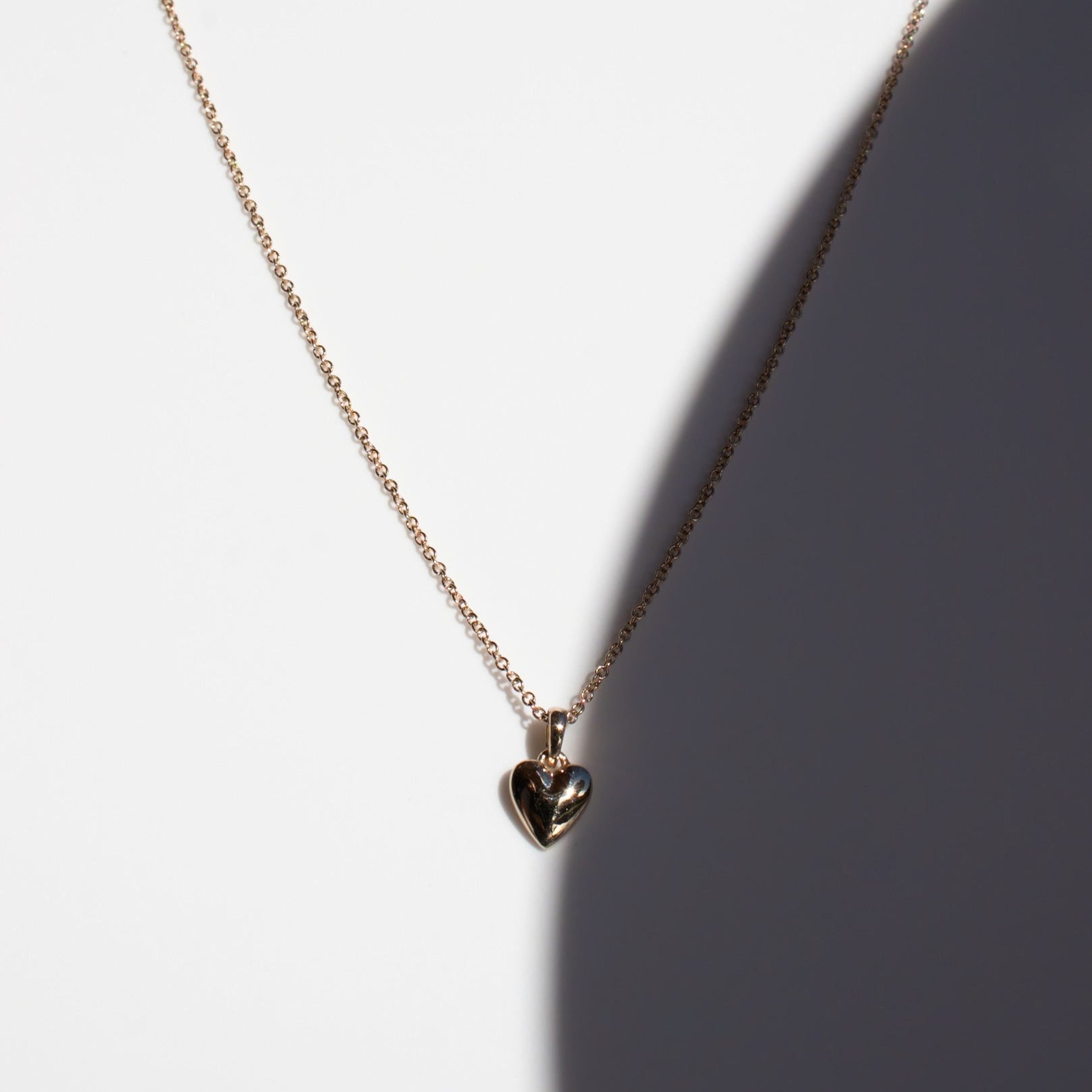 Mini Puffed Heart Necklace