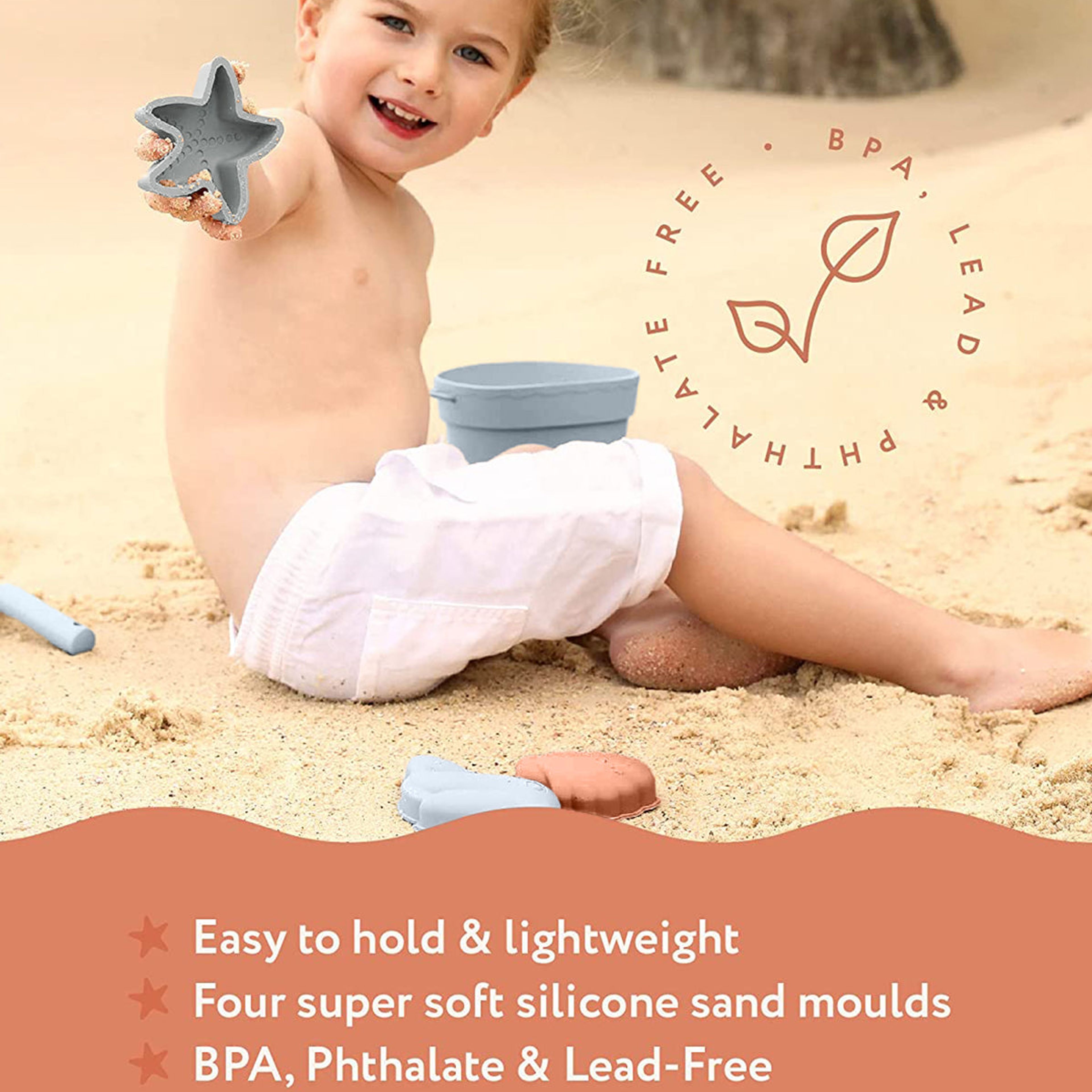 Silicone Kids Beach Toys - Sharkskin