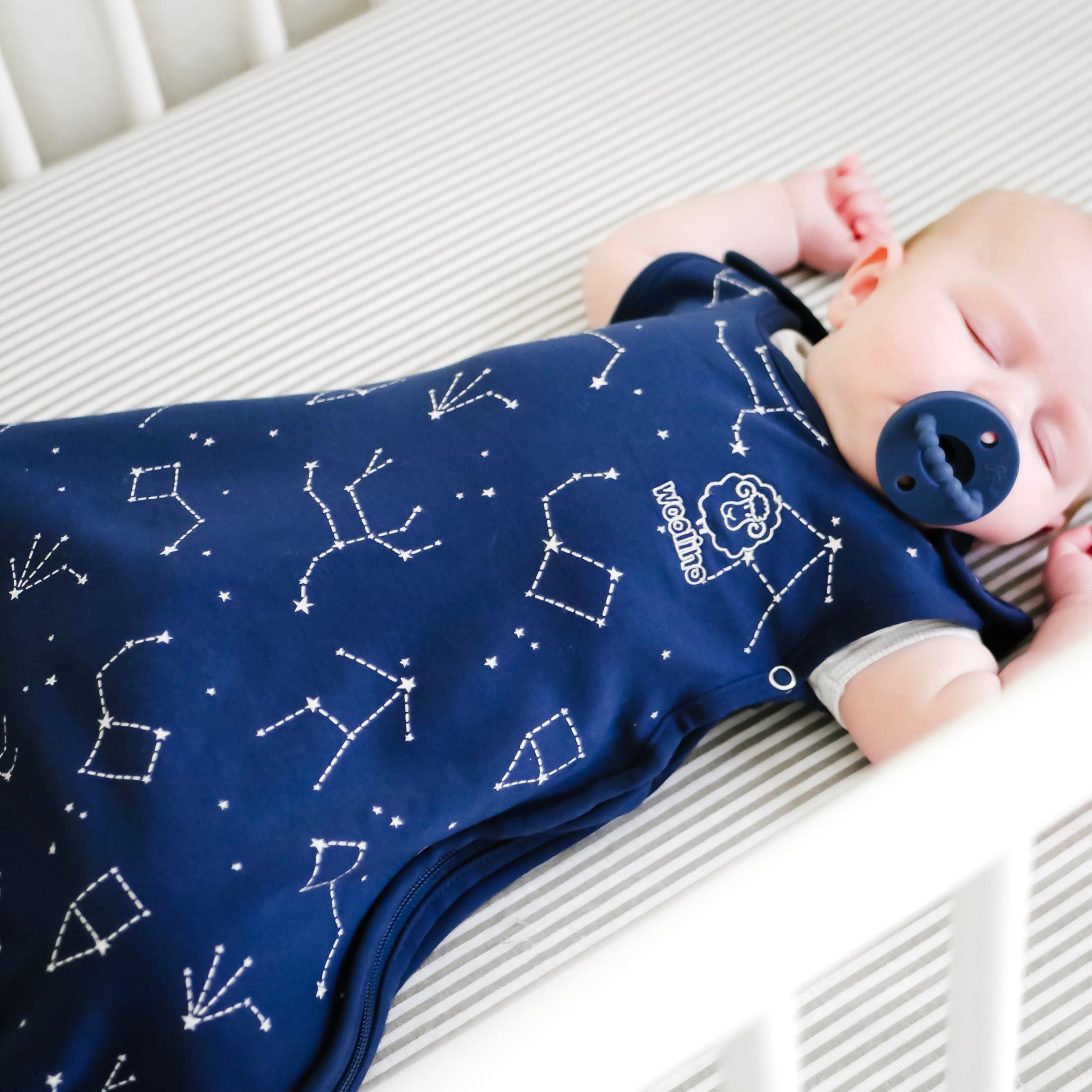 4 Season Ultimate Toddler Sleep Bag, Merino Wool & Organic Cotton, 2 - 4 Years, Night Sky