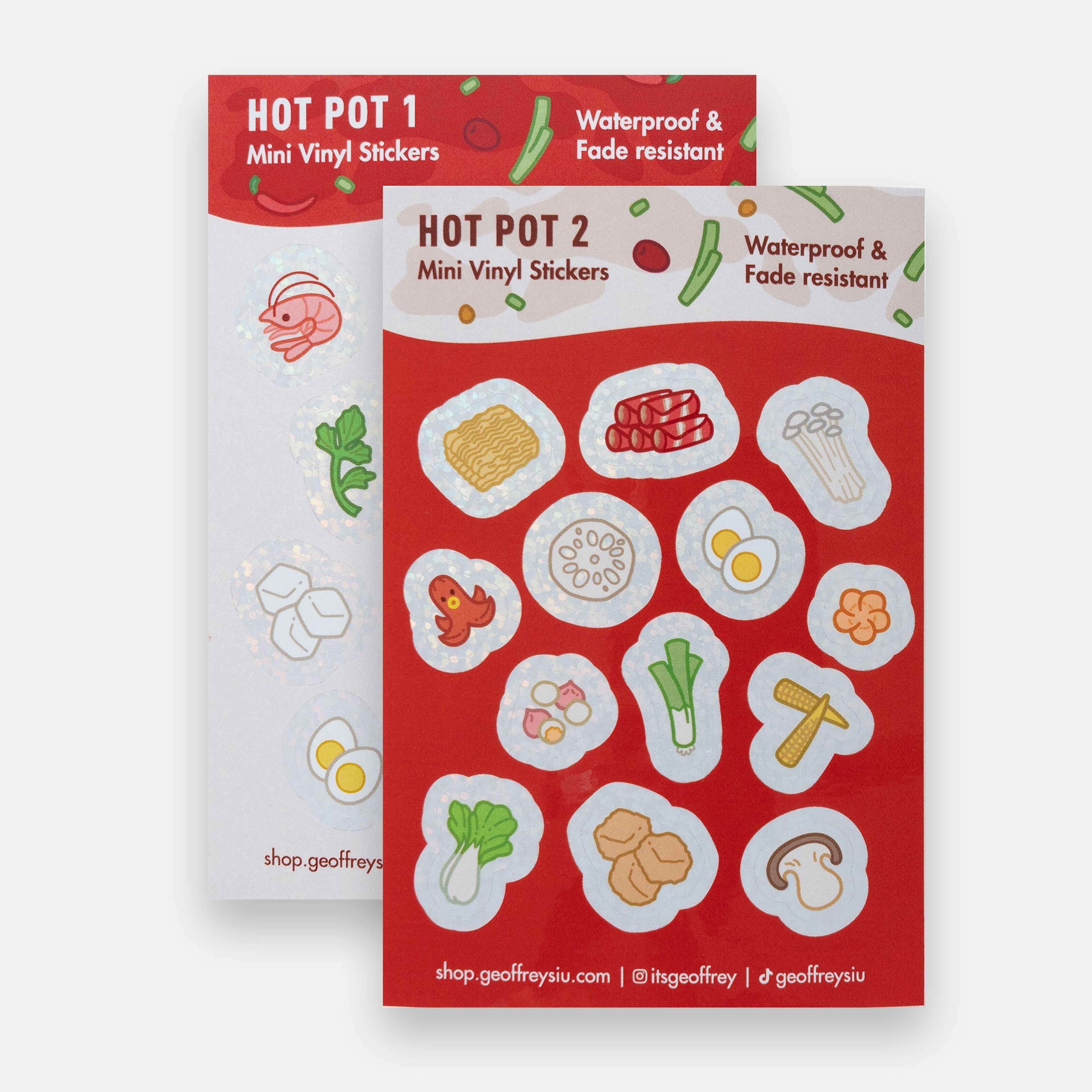 Hot Pot Mini Vinyl Sticker Sheets
