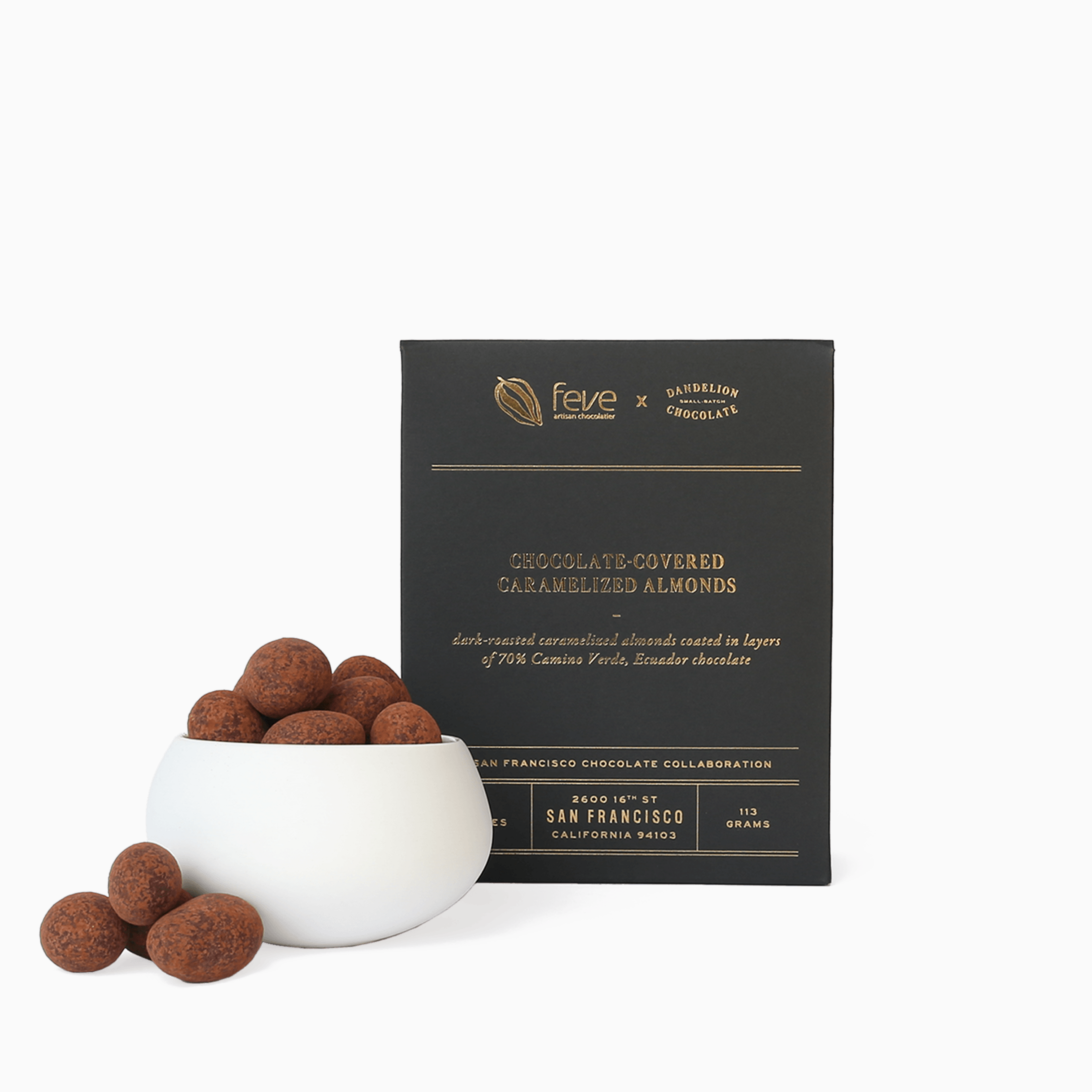 Chocolate-Covered Caramelized Almonds