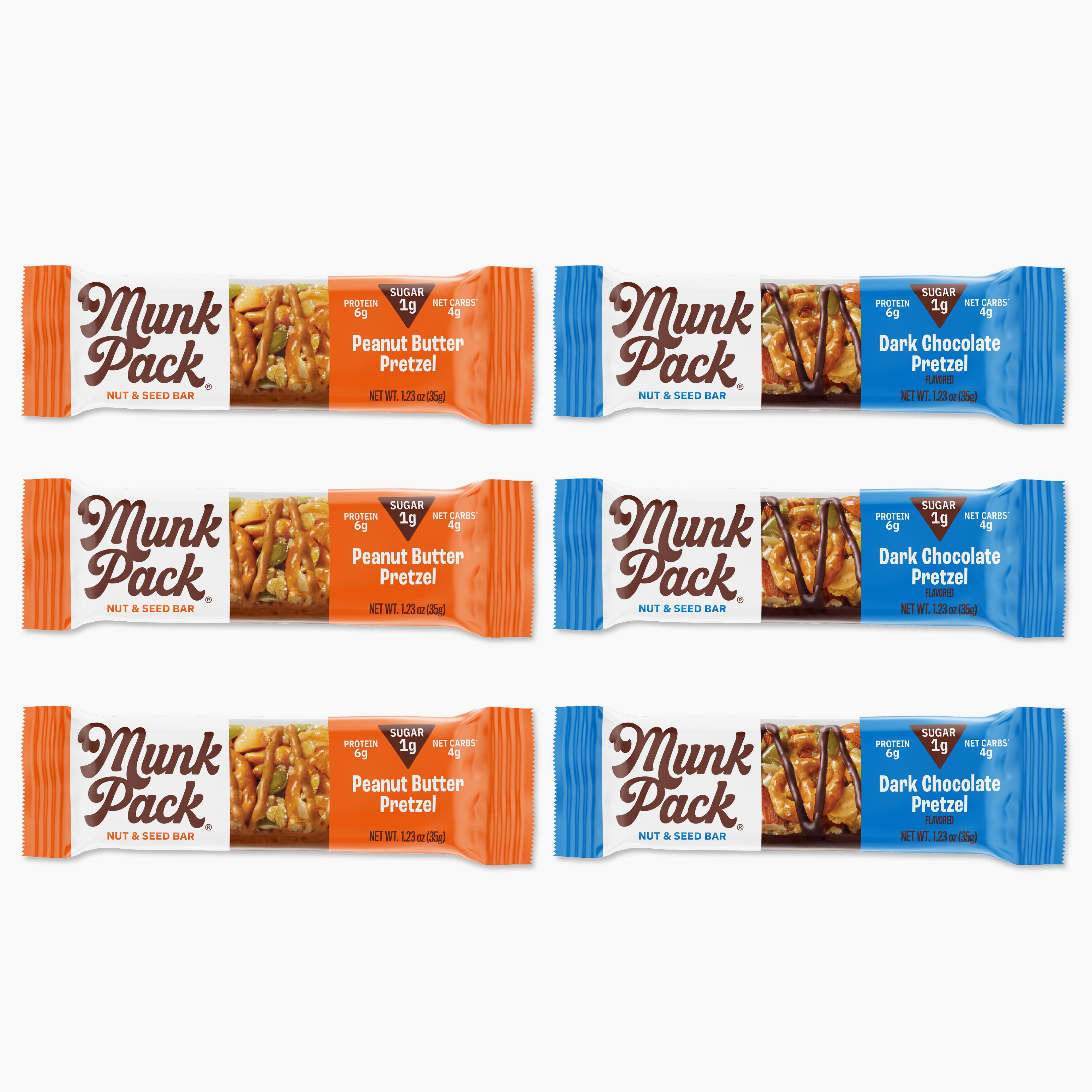 Nut & Seed Bar Pretzel Variety Pack, 6-Count