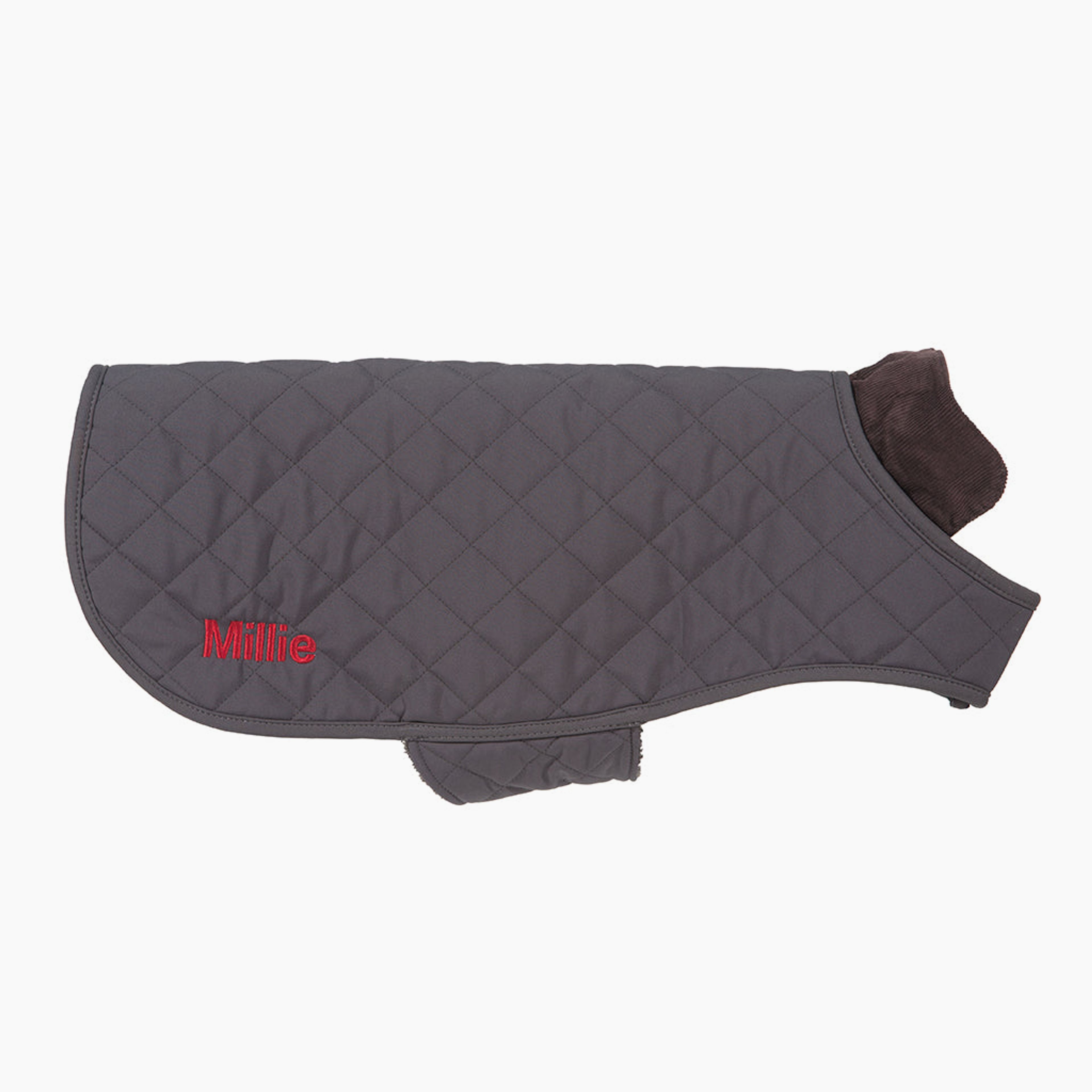 Weatherproof Quilted Dog Jacket, Free Personalization