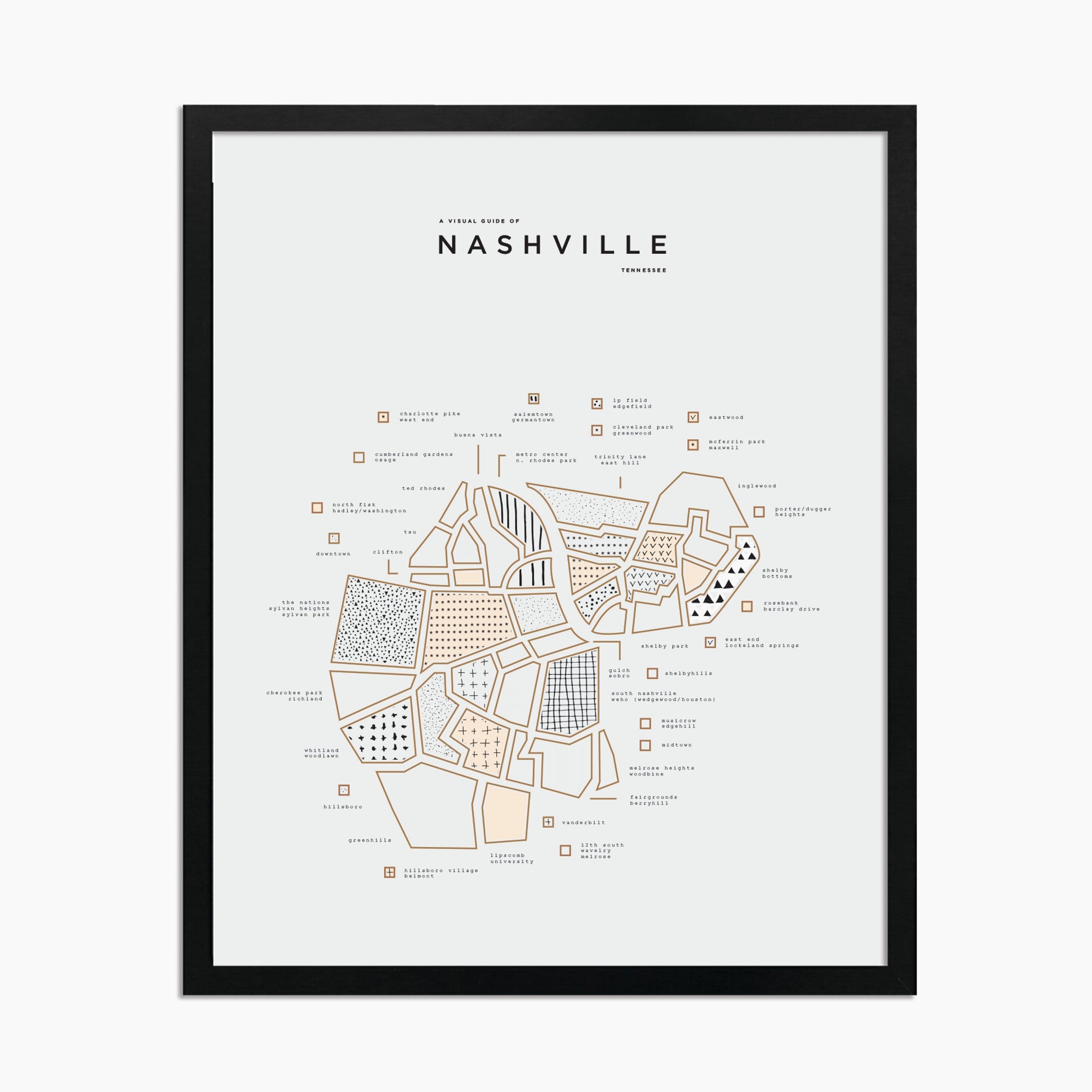 Nashville City Print