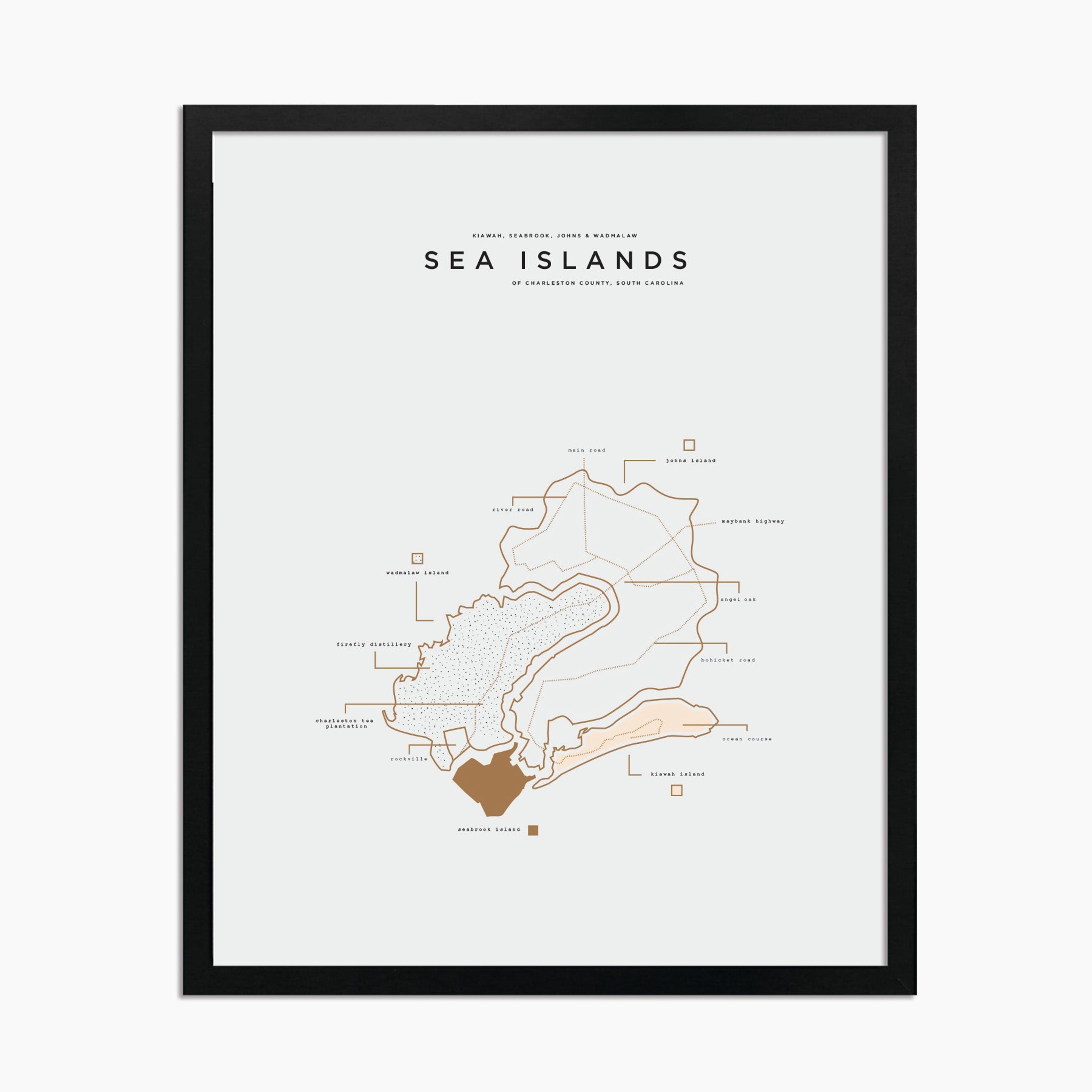 Sea Islands City Print