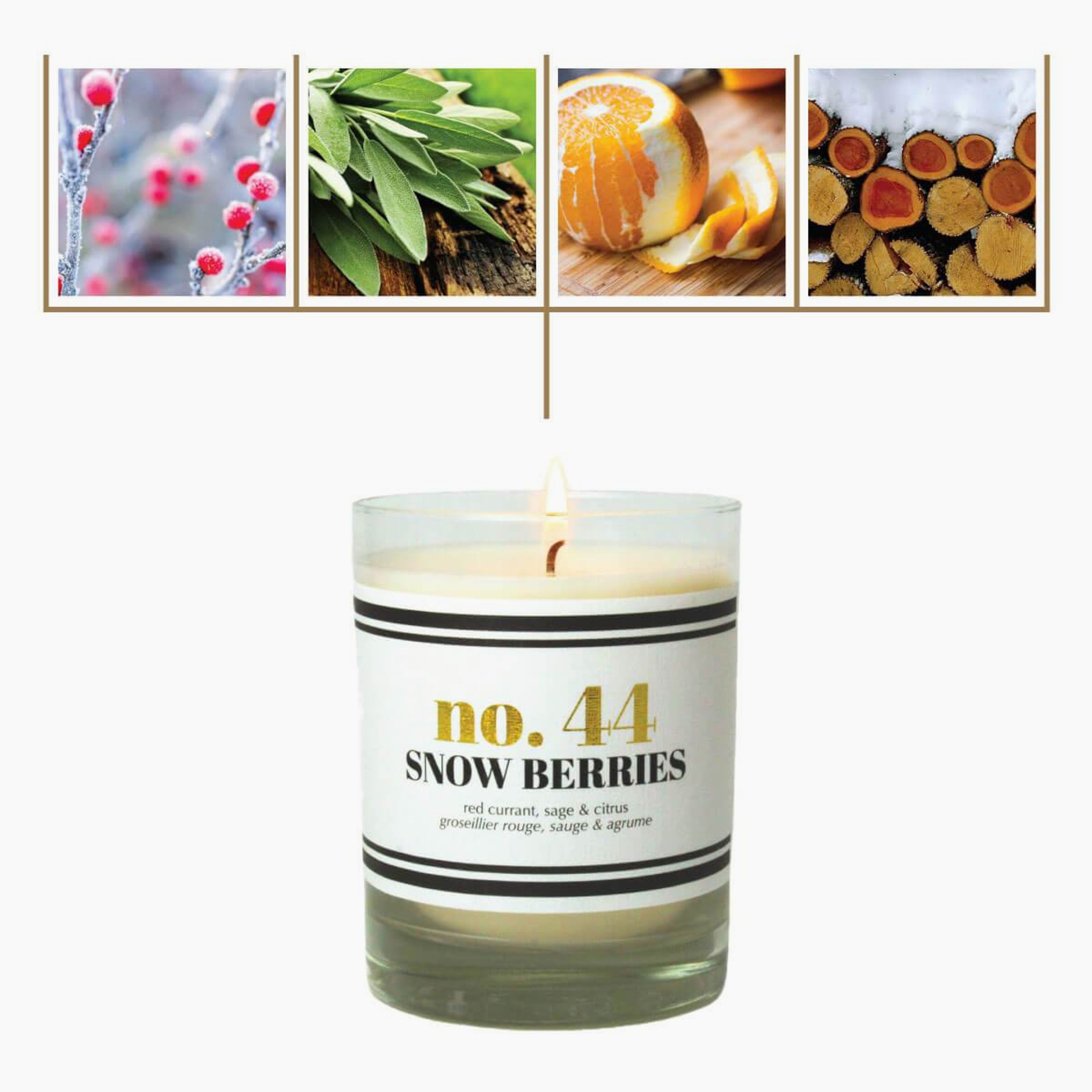 No. 44 Snow Berries Scented Soy Candle
