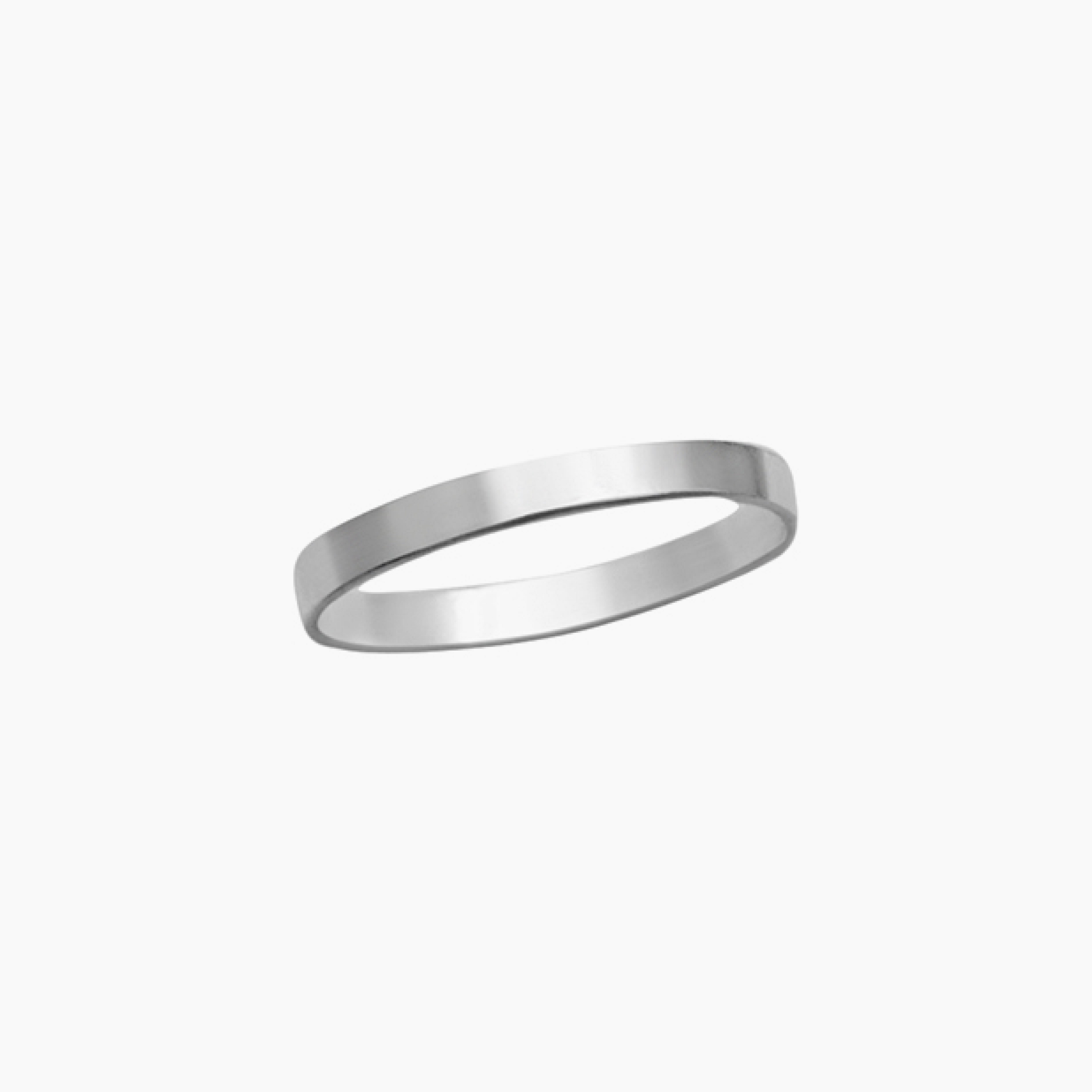Flat Band Ring (Silver)