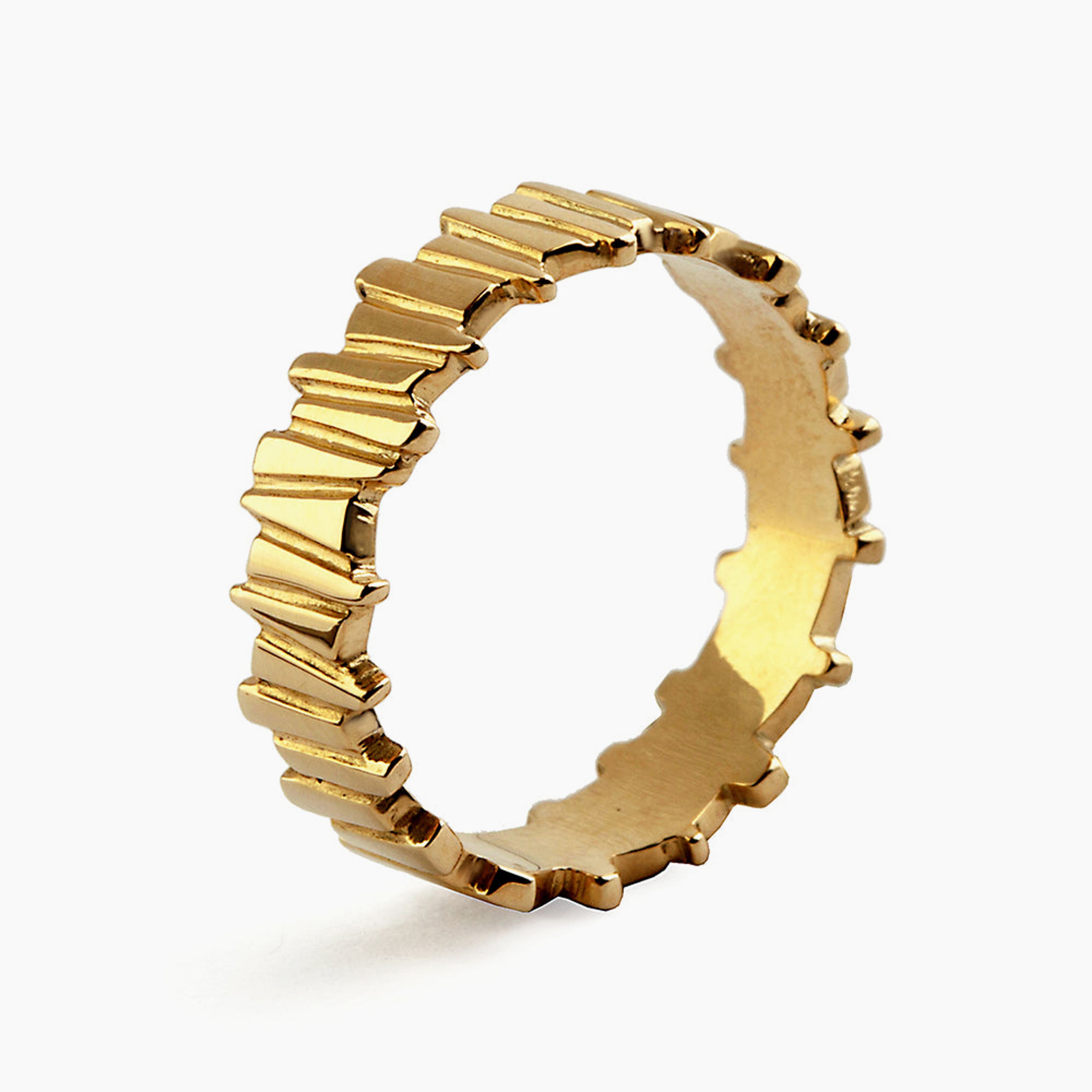 Tempo Gold Wedding Band Ring