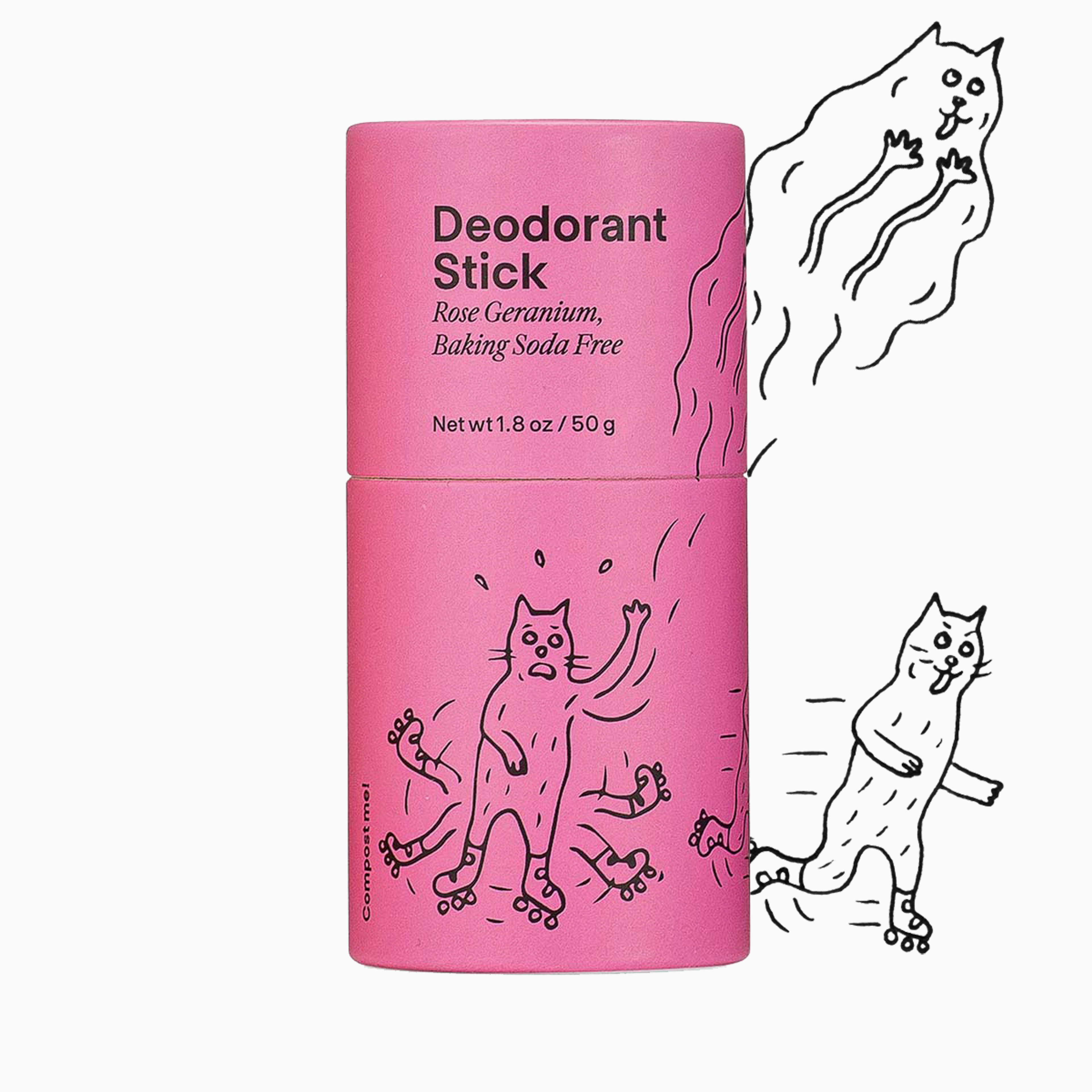 Deodorant Stick - Rose Geranium (Baking Soda Free)