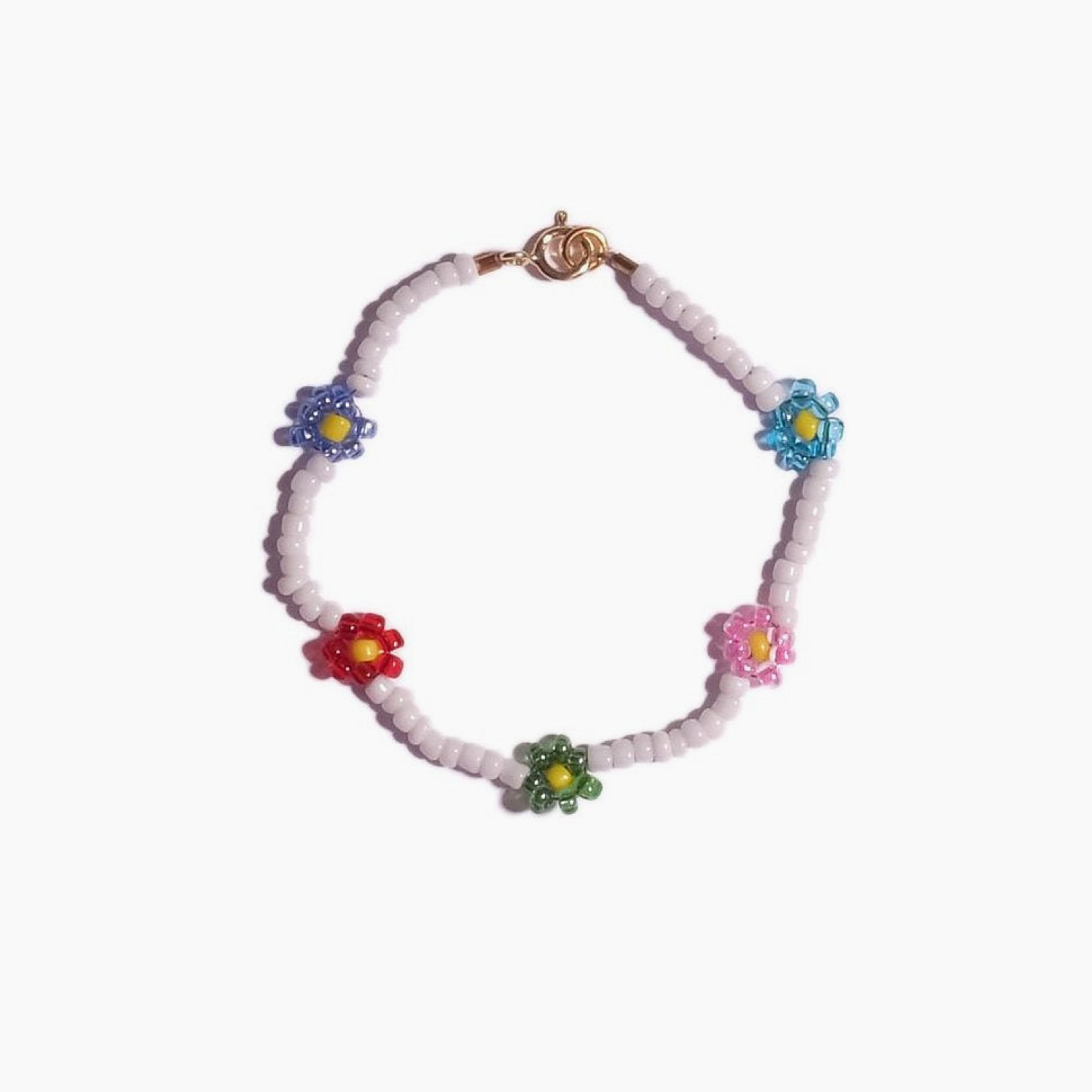 Daisy Chain Bracelet, Multi Flowers