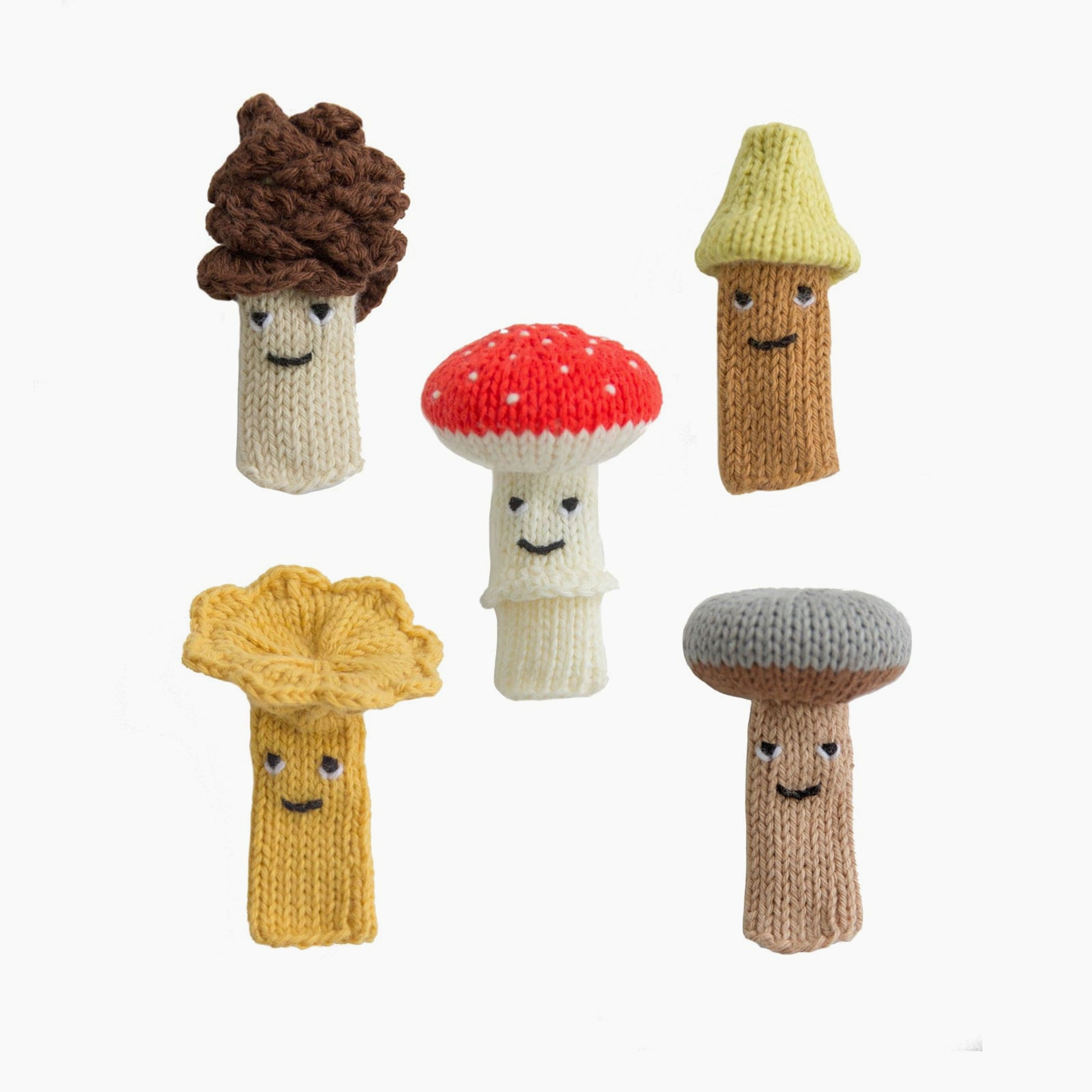Finger Puppet Mushrooms (set 5)
