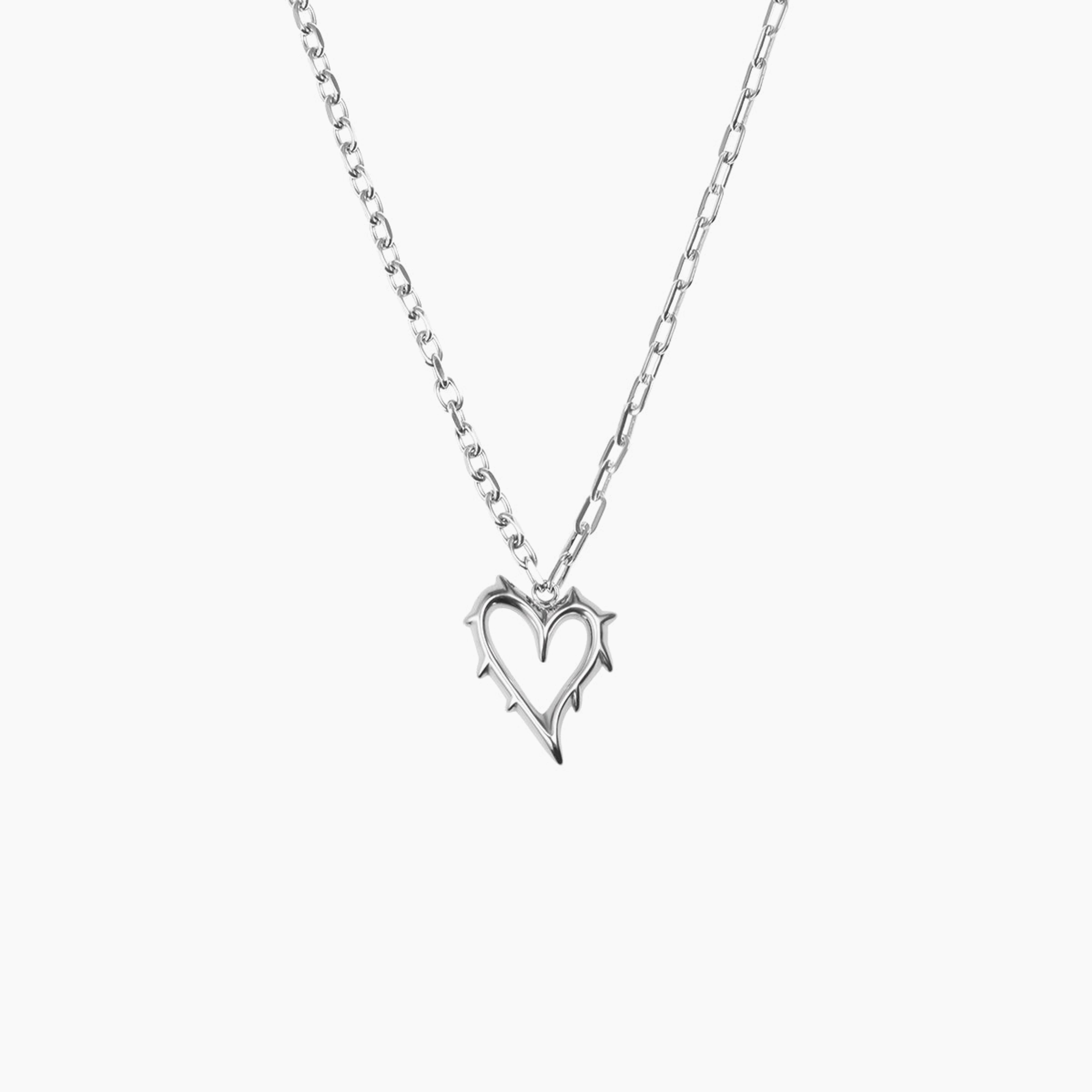 Lover Series Spiked Heart Necklace