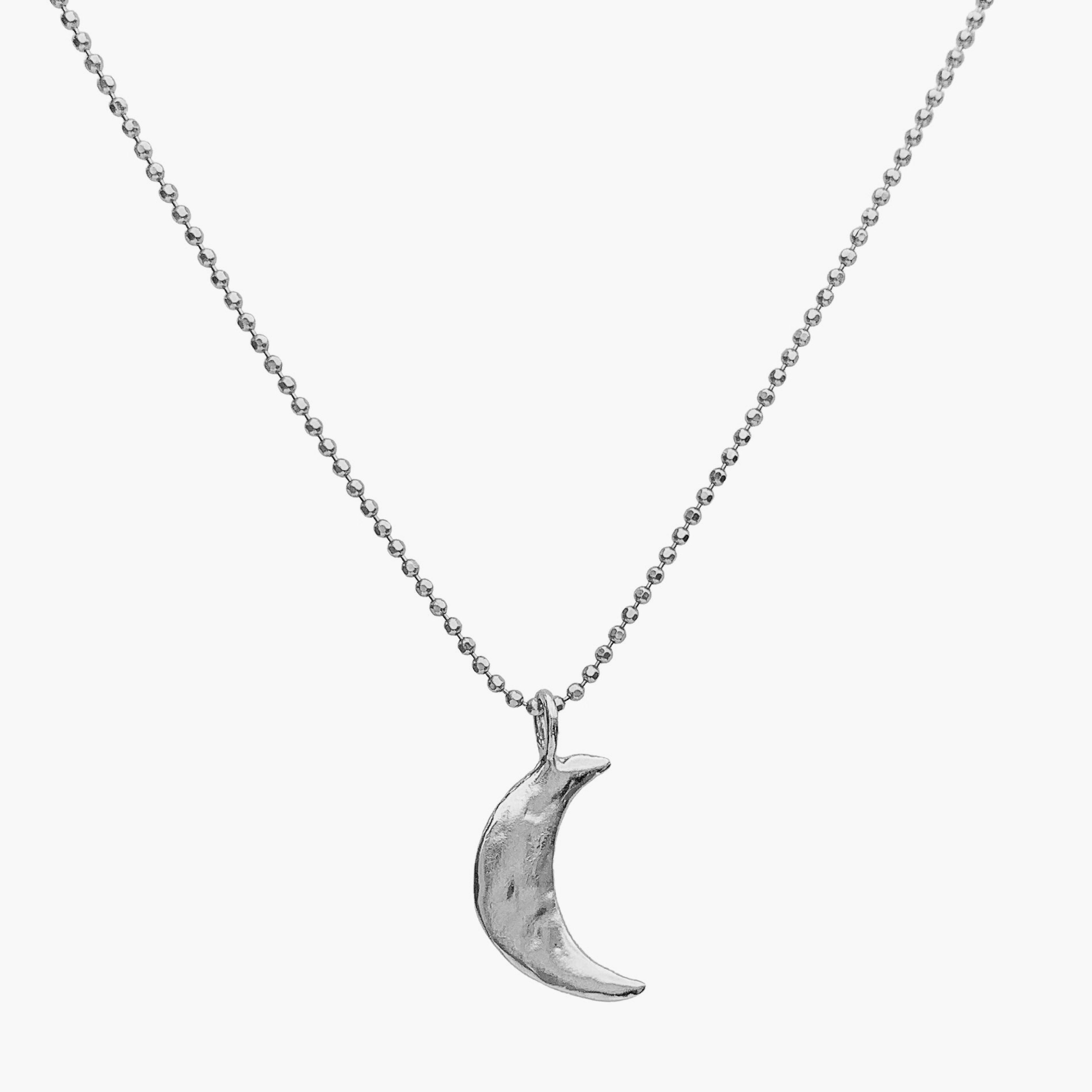 Luna Crescent Moon Necklace | Small | Sterling