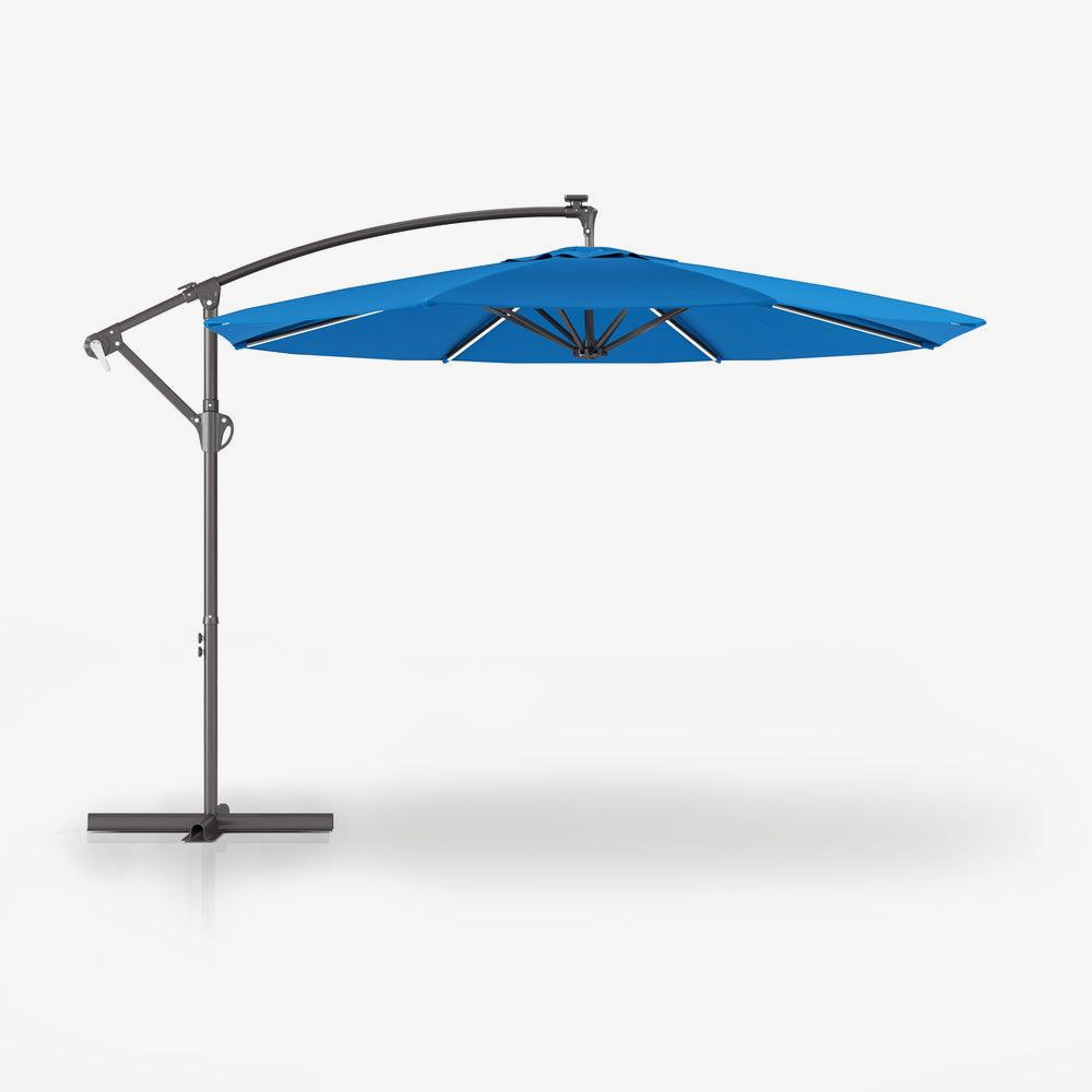Bluu Solar LED Banyan Pro Offset Umbrella