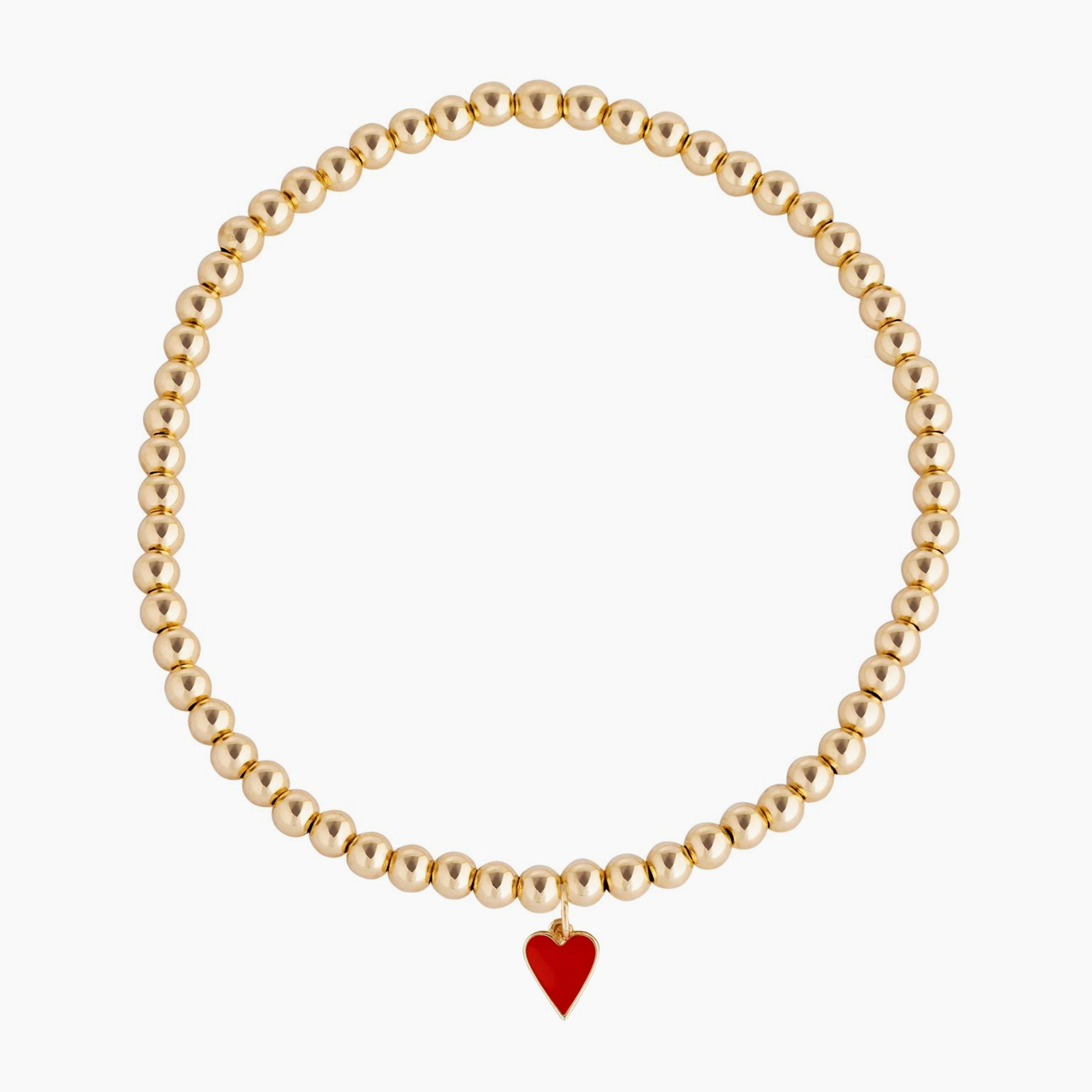 Nothing But Love Gold Filled Beaded Bracelet