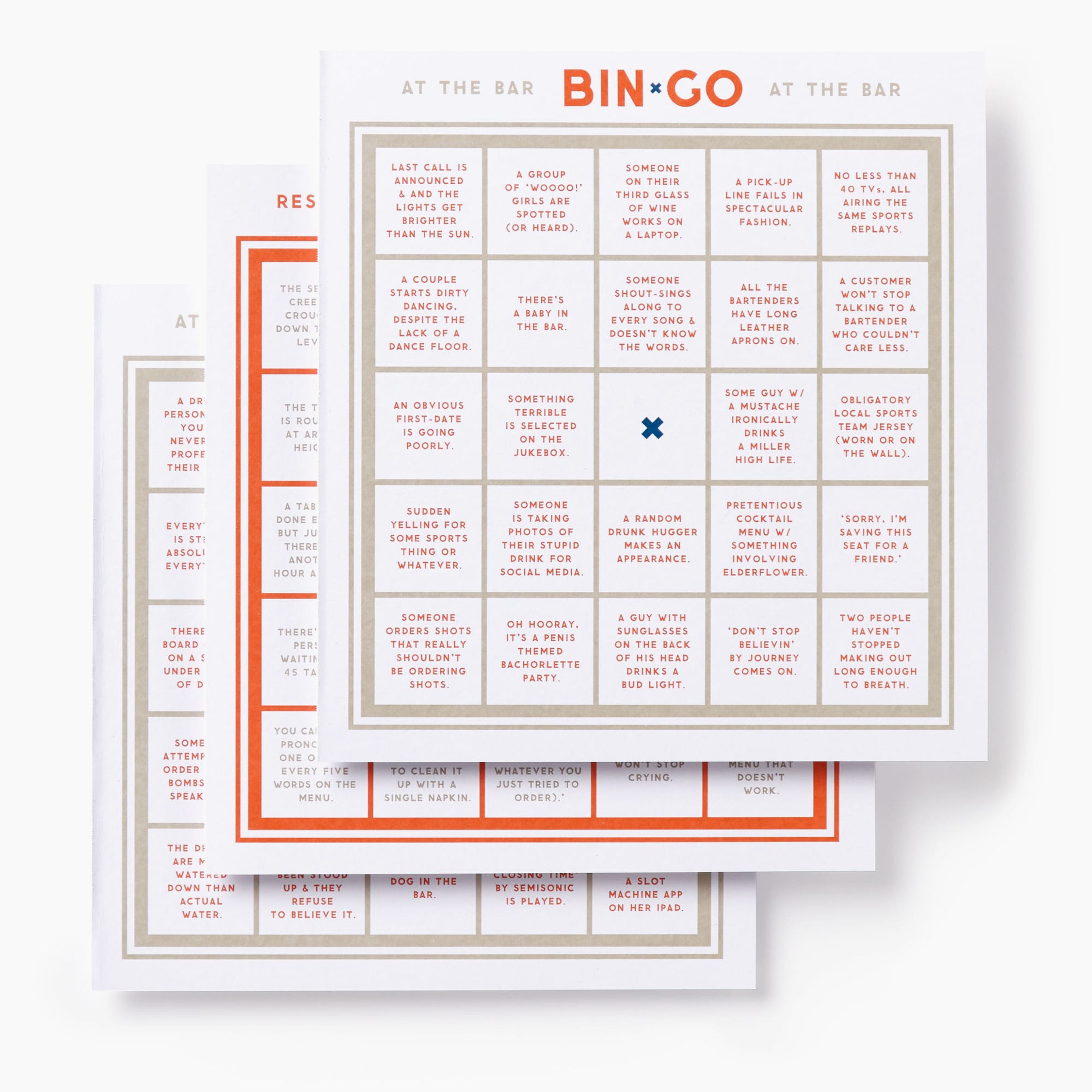 Bin-go Get Some Drinks Bingo Book