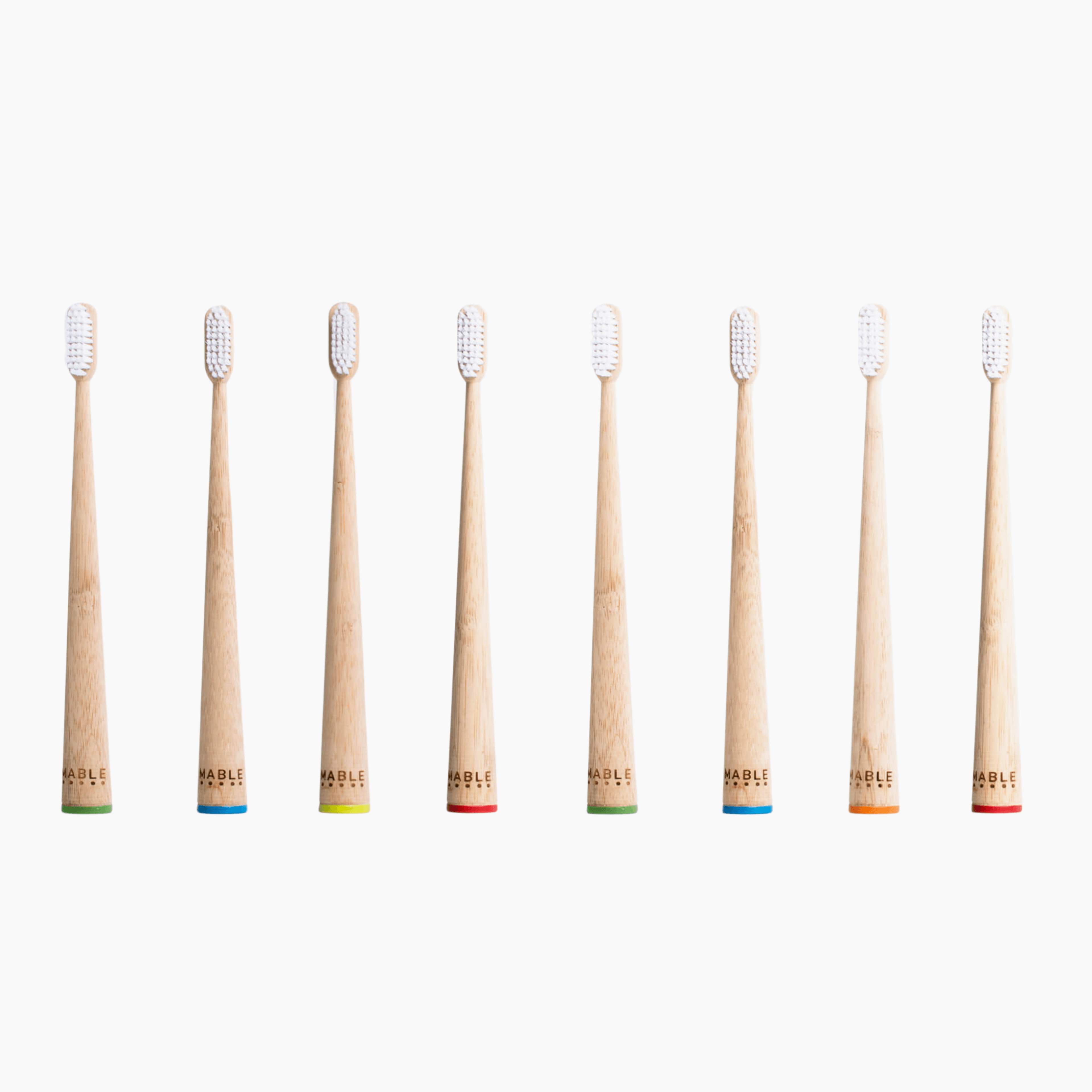 Bamboo Toothbrushes - 8 Pack