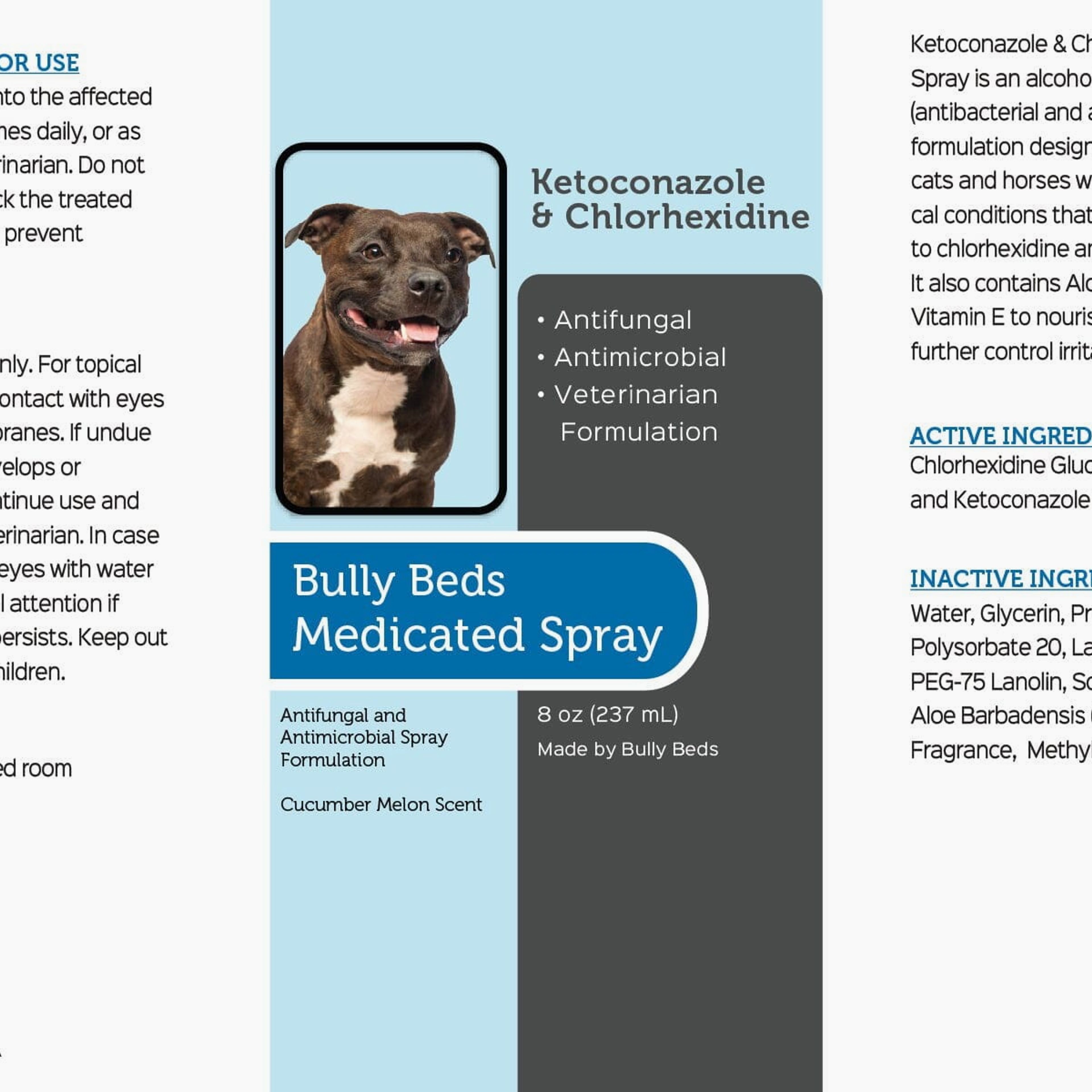 Medicated Ketoconazole Spray for Dogs