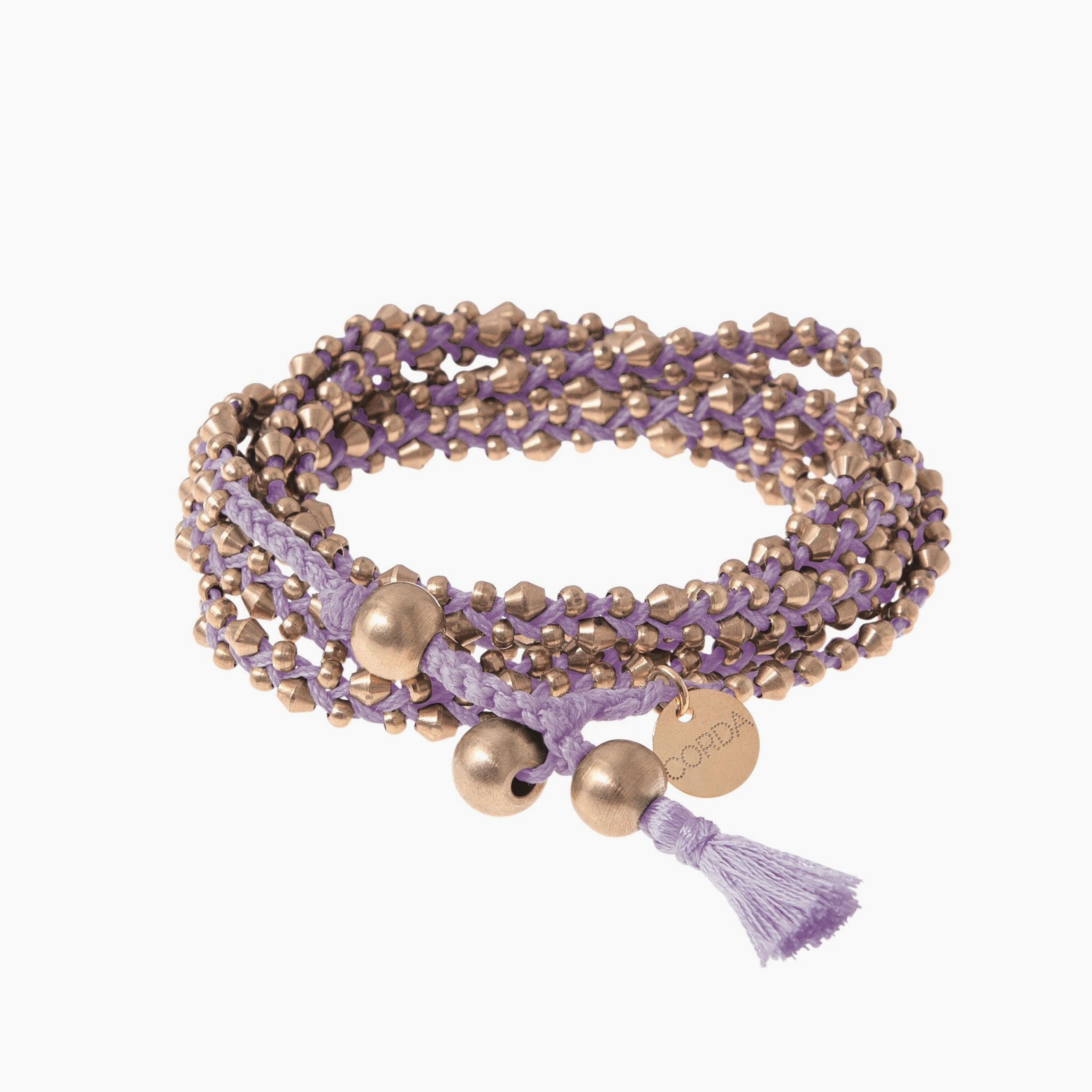 Rose Gold Stellina Wrap Bracelet & Necklace | Warm Colors