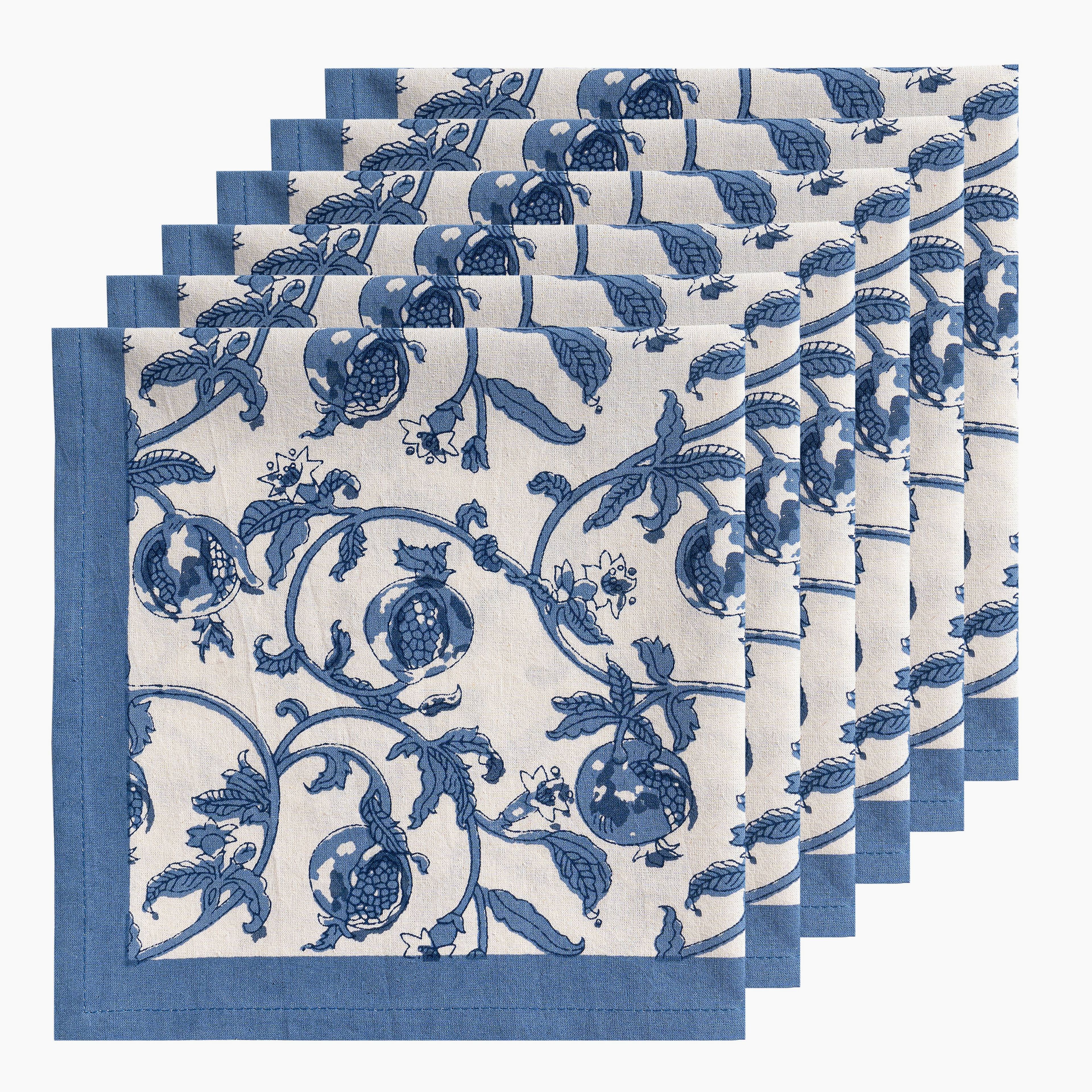 Granada Napkins Cornflower Blue, Set of 6