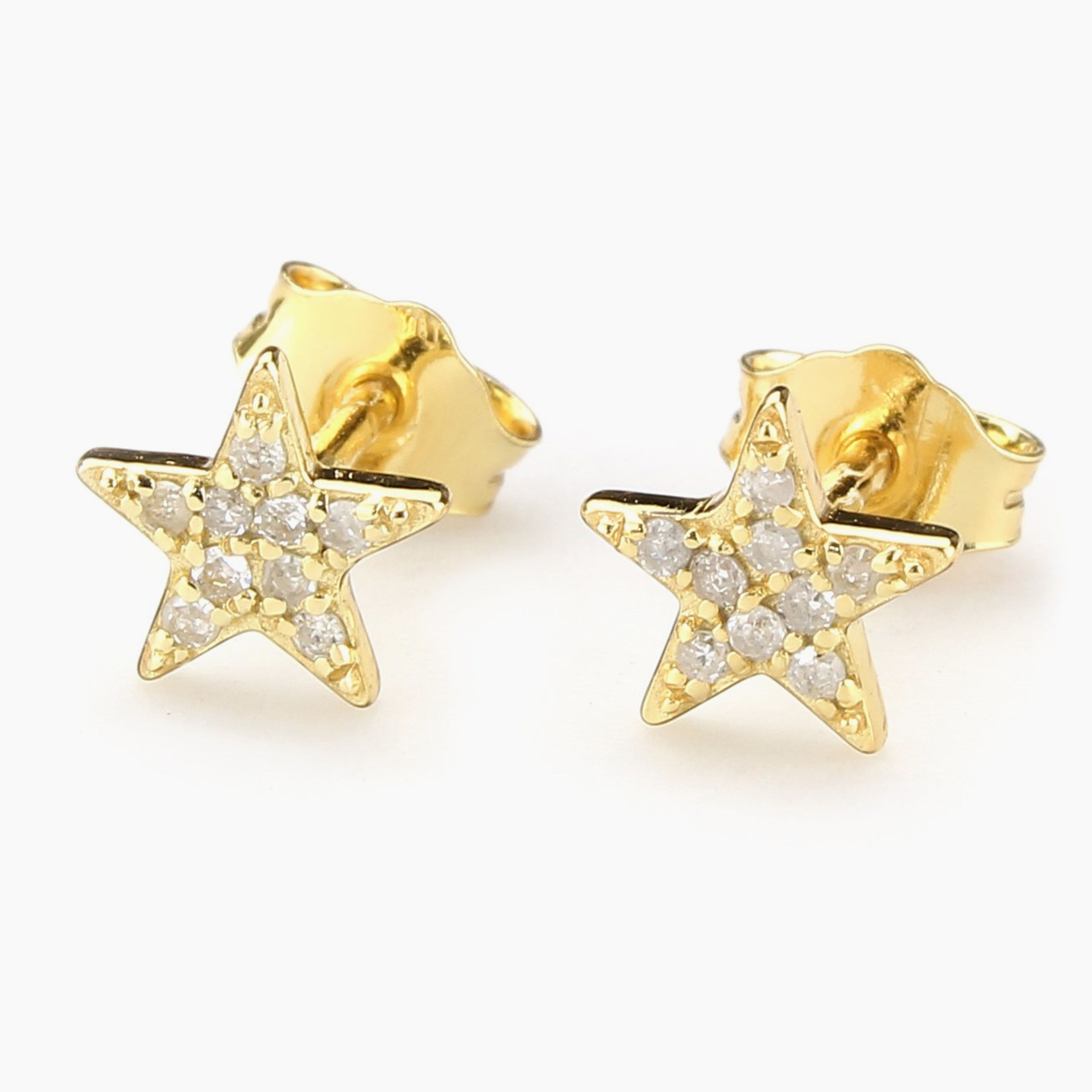 Shine On You Star Diamond Pave Earrings