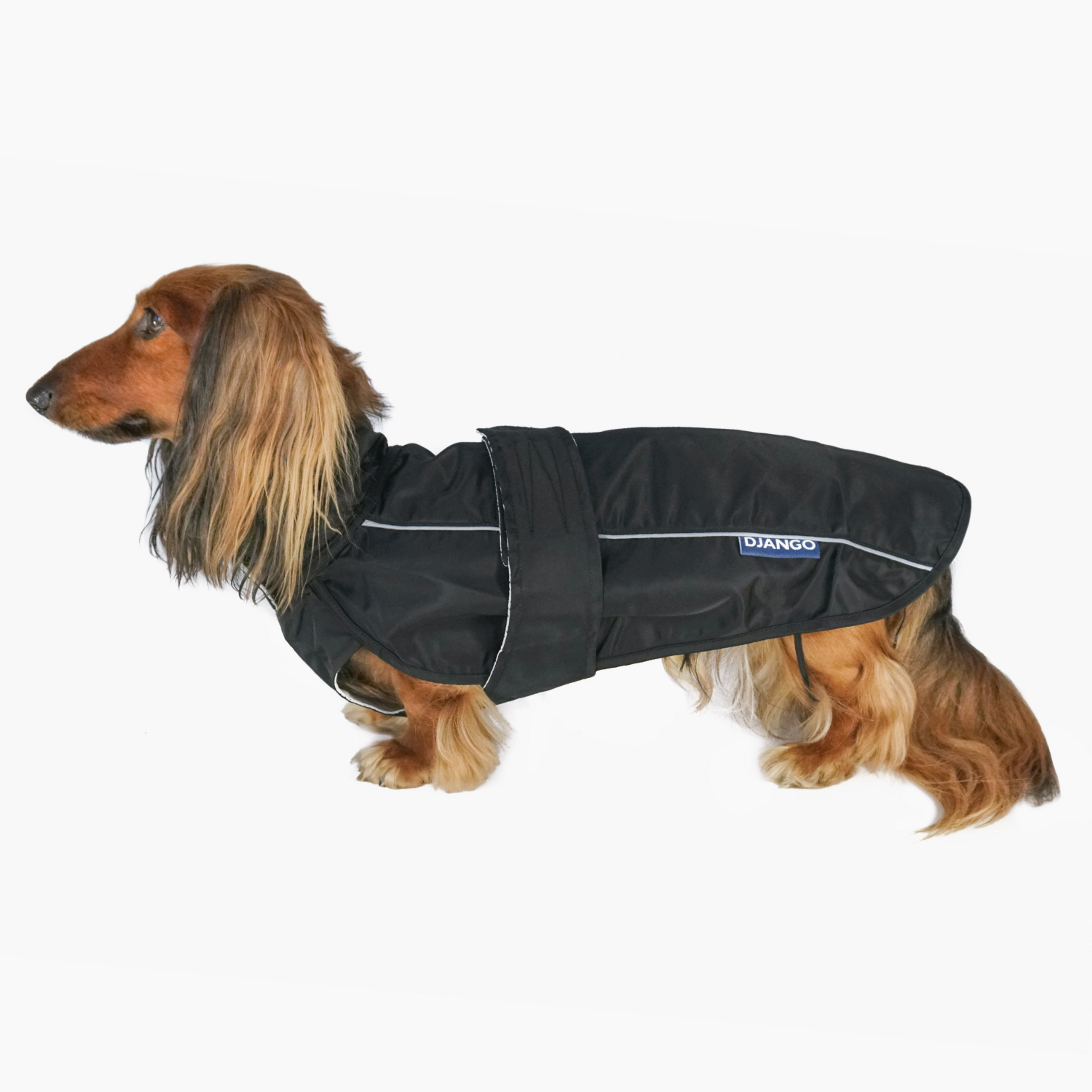 City Slicker All-Weather Dog Jacket & Raincoat - Black