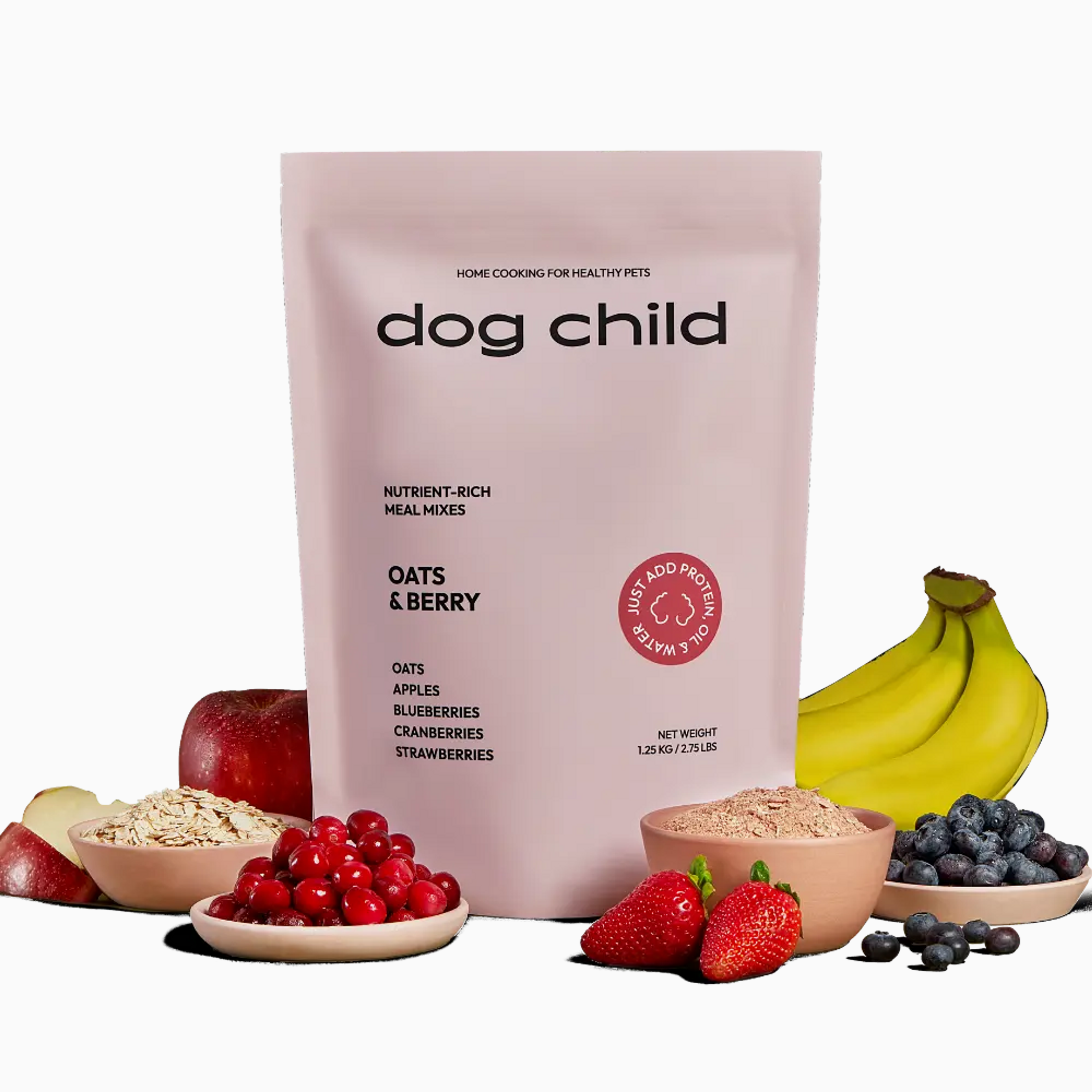 Organic Oats & Berries Meal Mix For Dogs