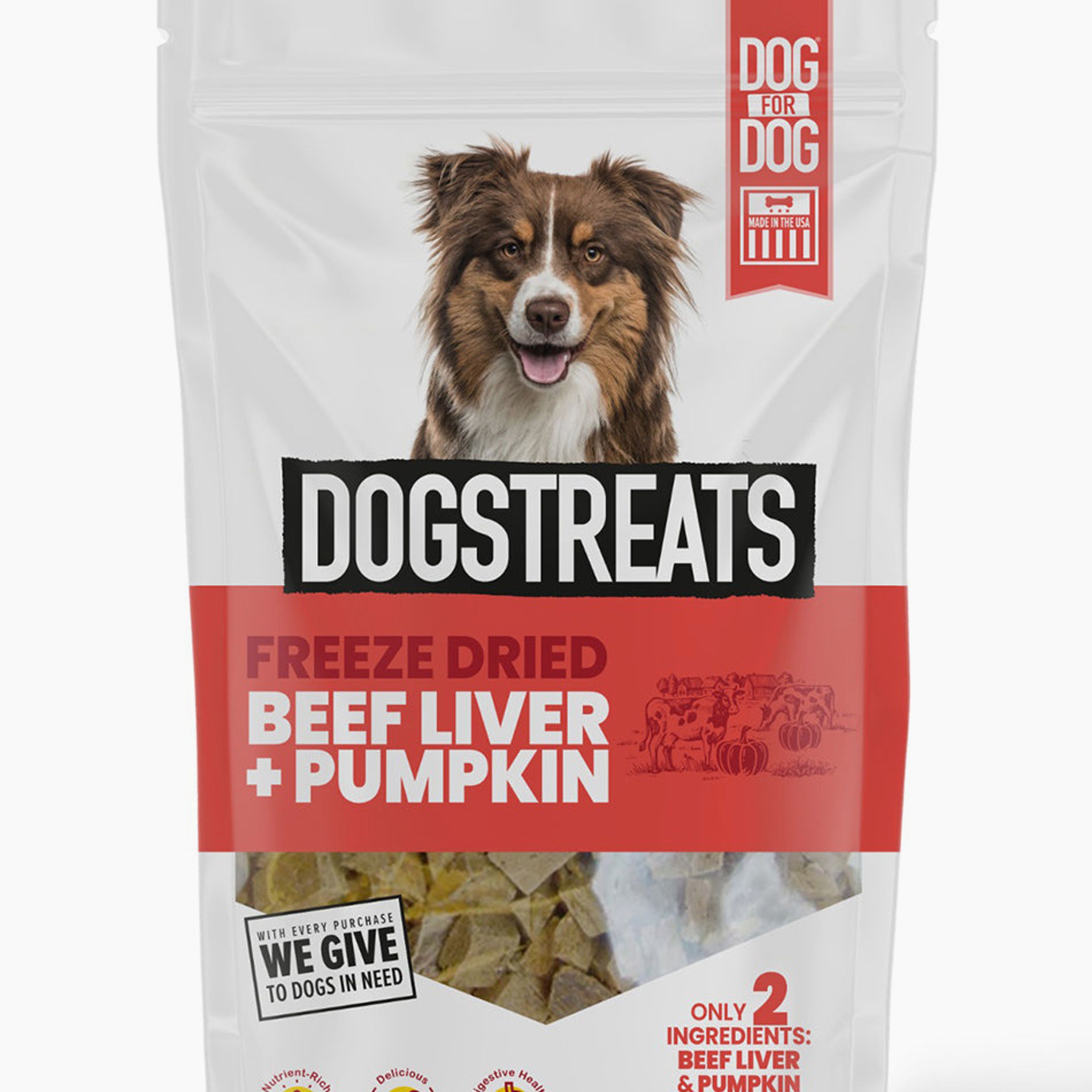 Freeze Dried DogsTreats Beef Liver & Pumpkin + Lamb Liver & Blueberries Bundle (4oz)