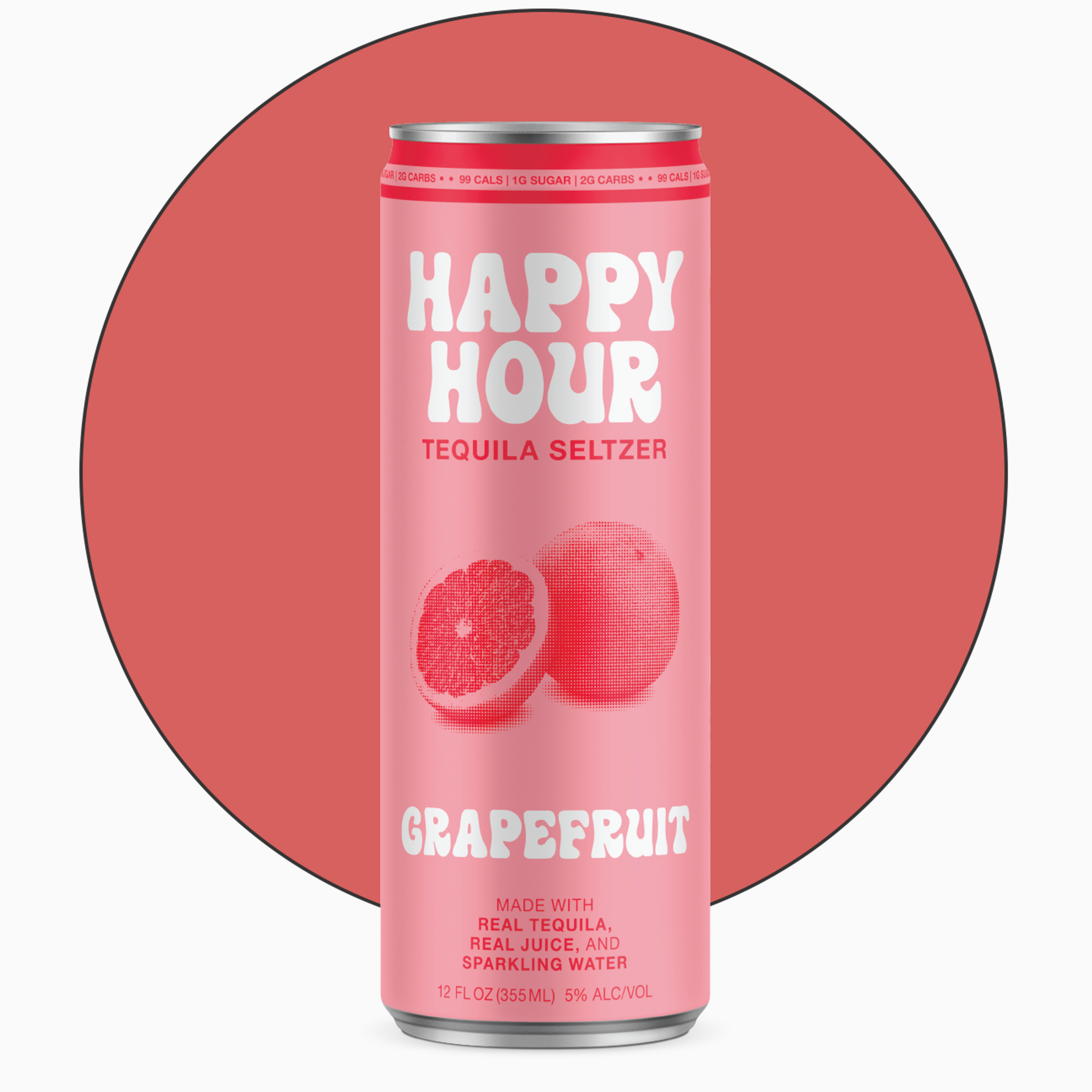 Happy Hour Grapefruit Tequila Seltzer 8-Pack