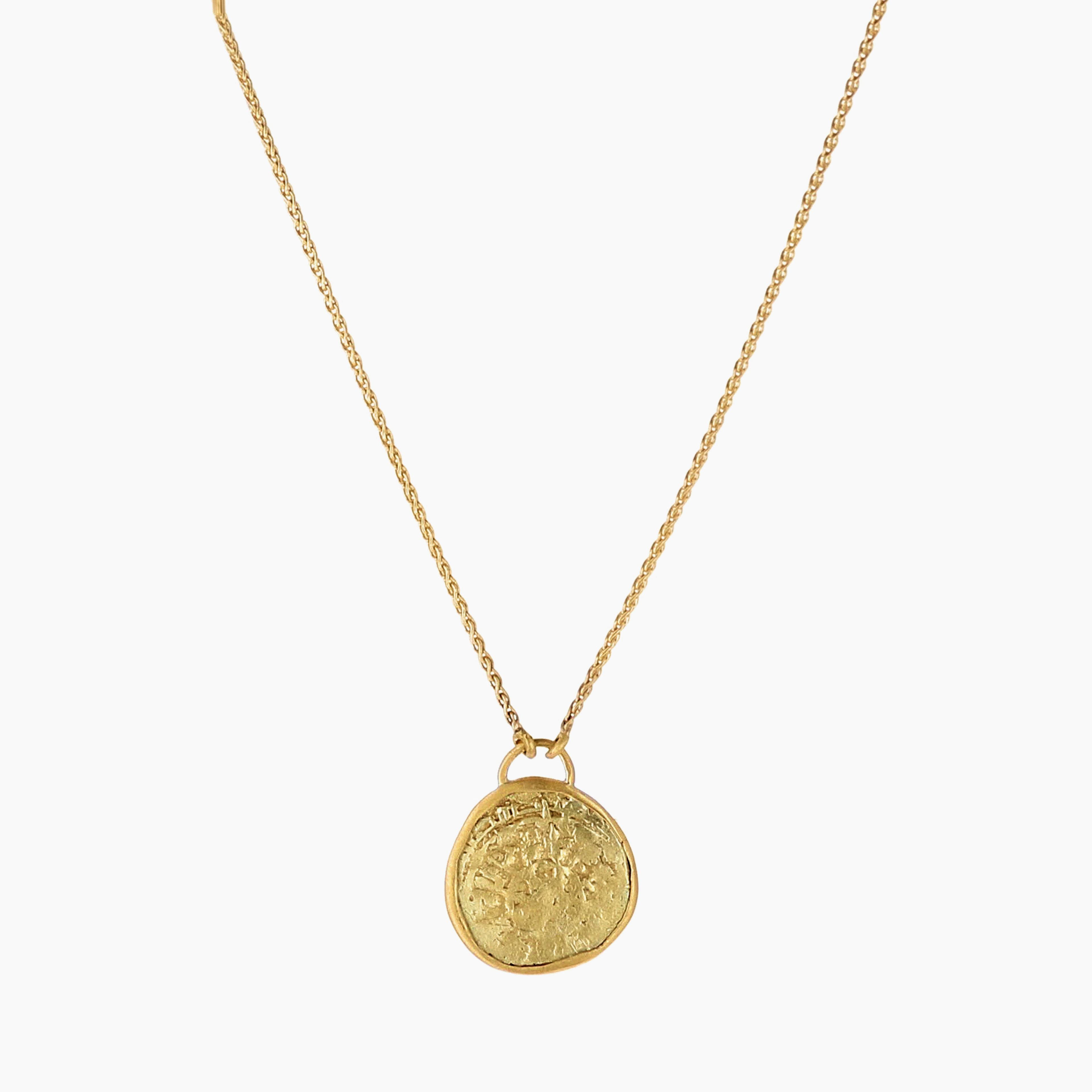 Ancient Gold Coin Necklace