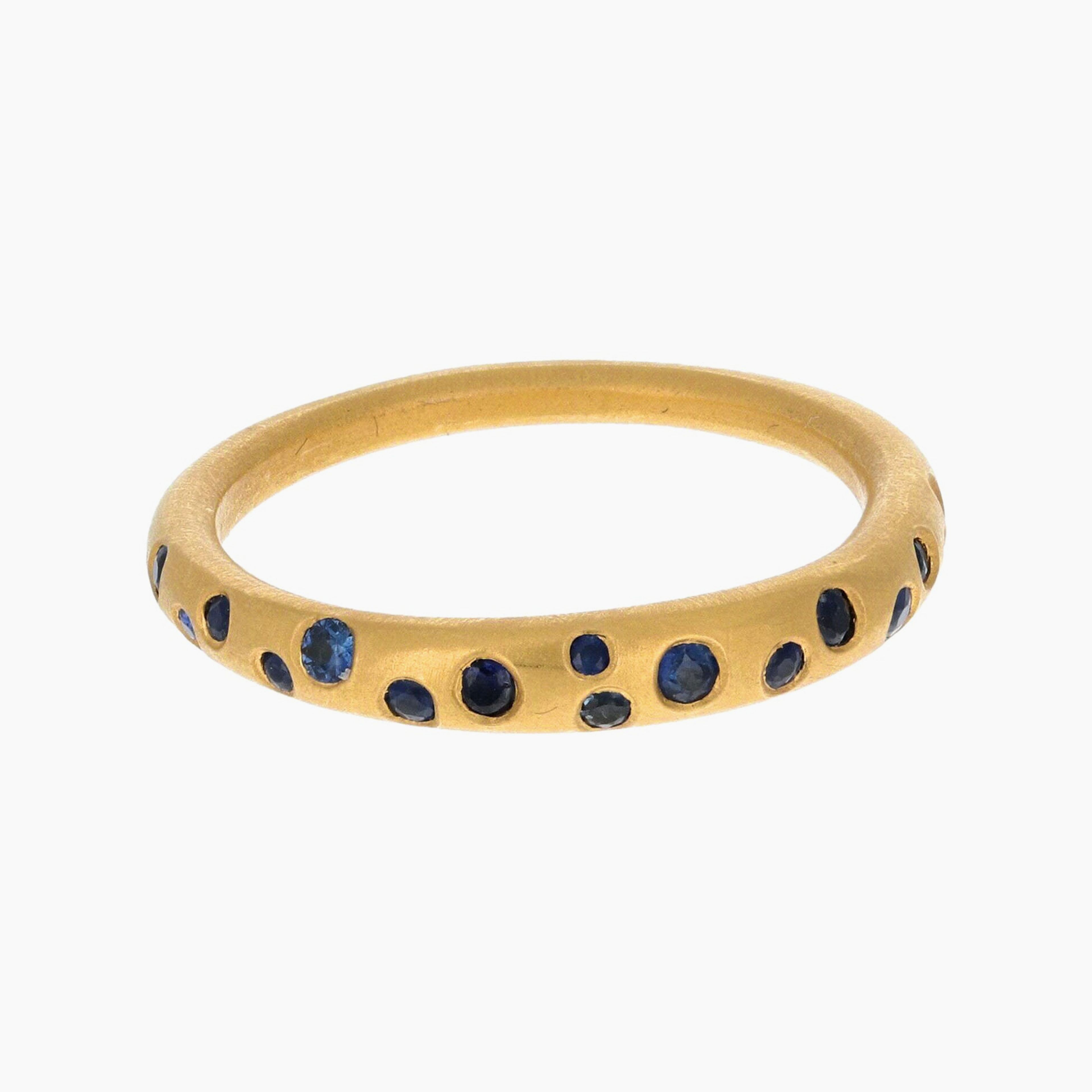 Scattered Sapphire Ring