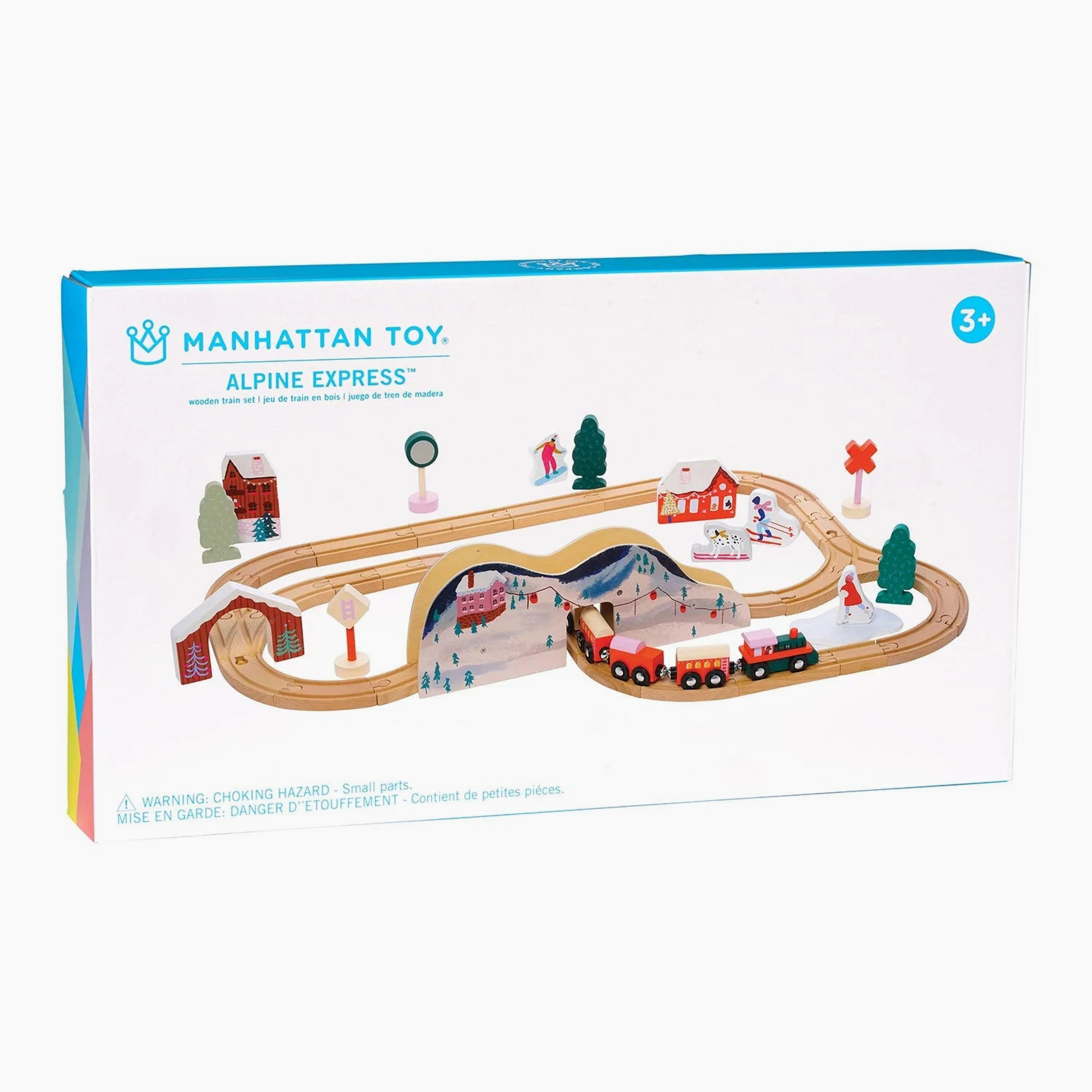 Alpine Express Wooden Toy Train Set