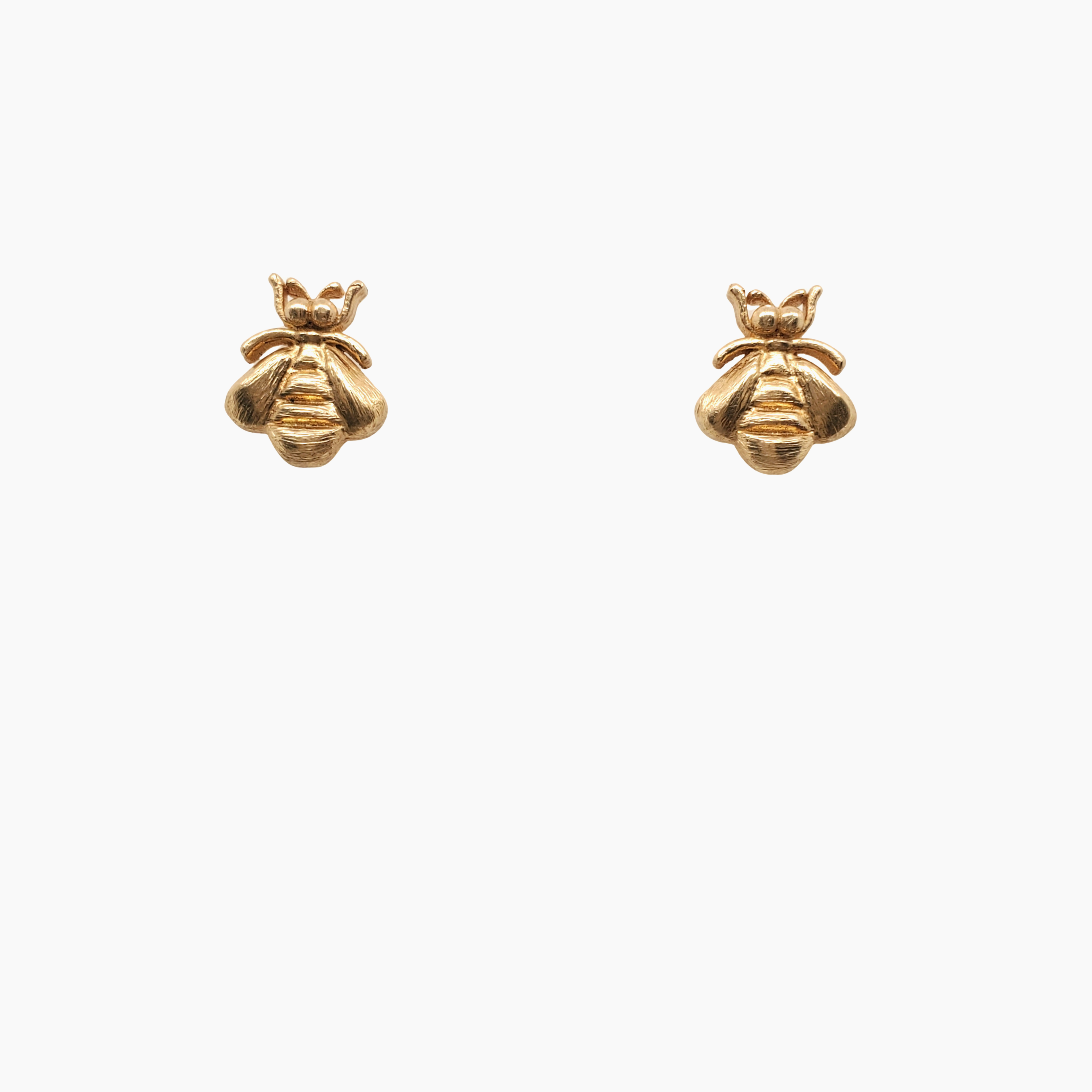 18k Bumble Bee Stud Earrings