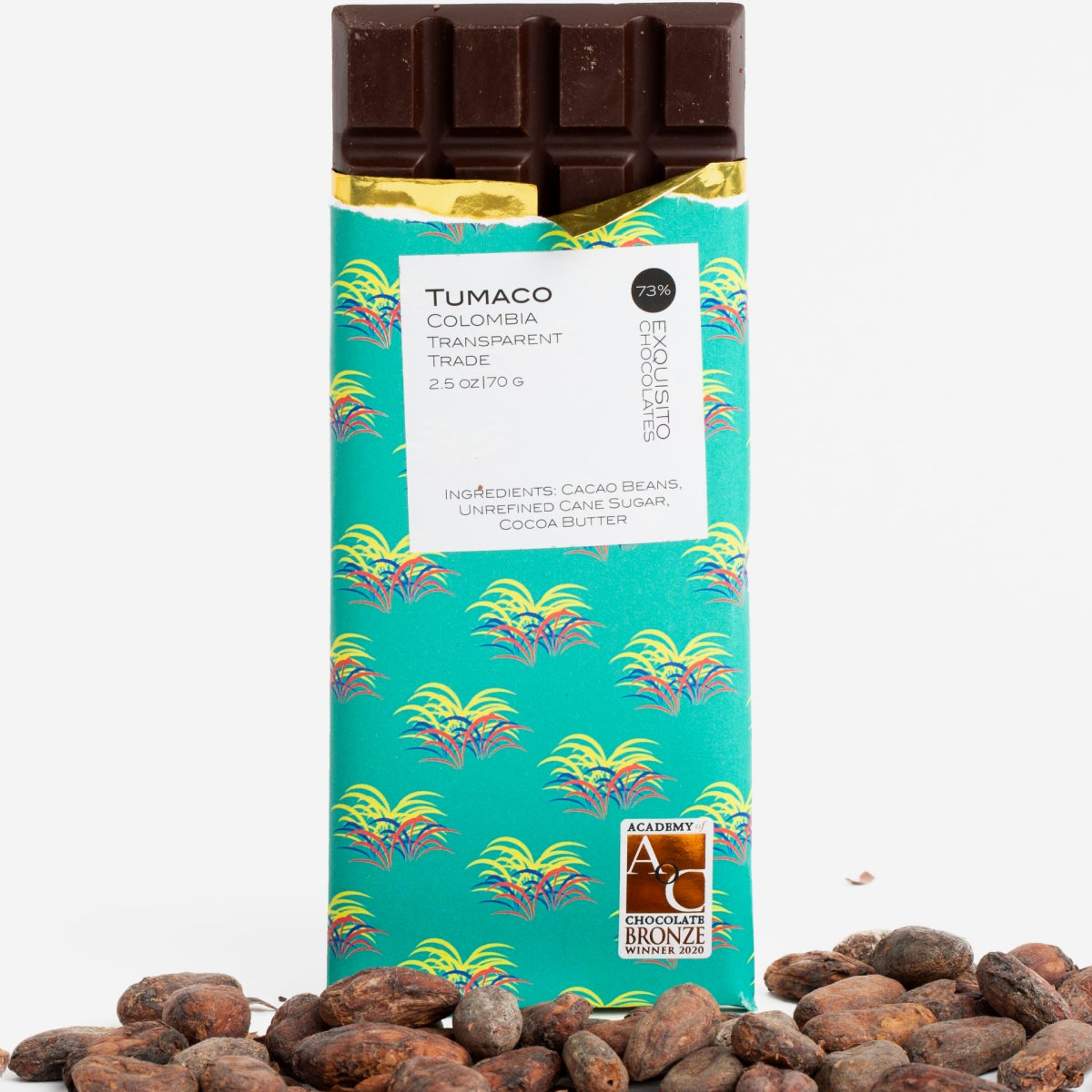 73% Tumaco, Colombia Chocolate Bar
