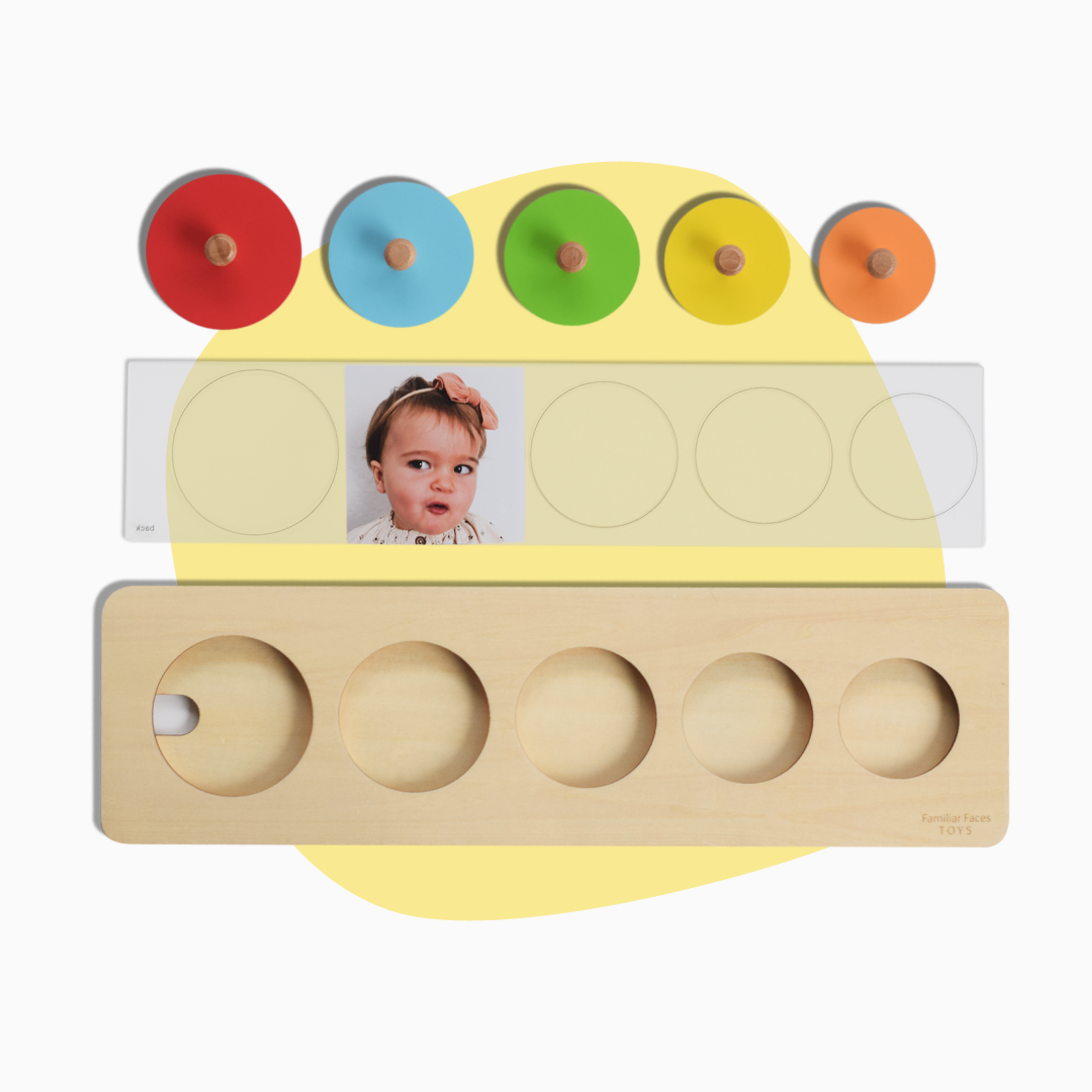 Peekaboo Puzzle Circles - Insert Your Own Pictures