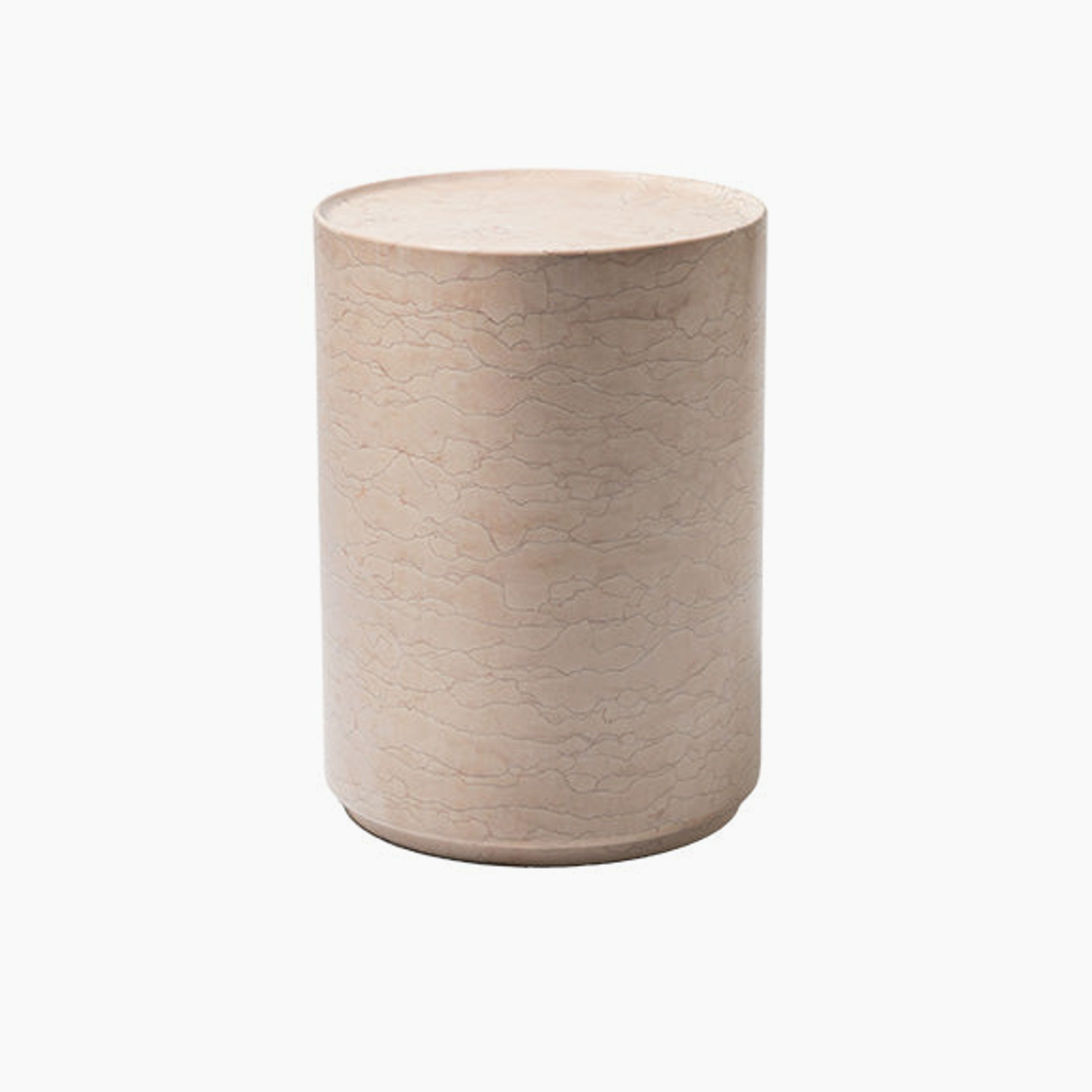 Amara Side Table in Pink Marble