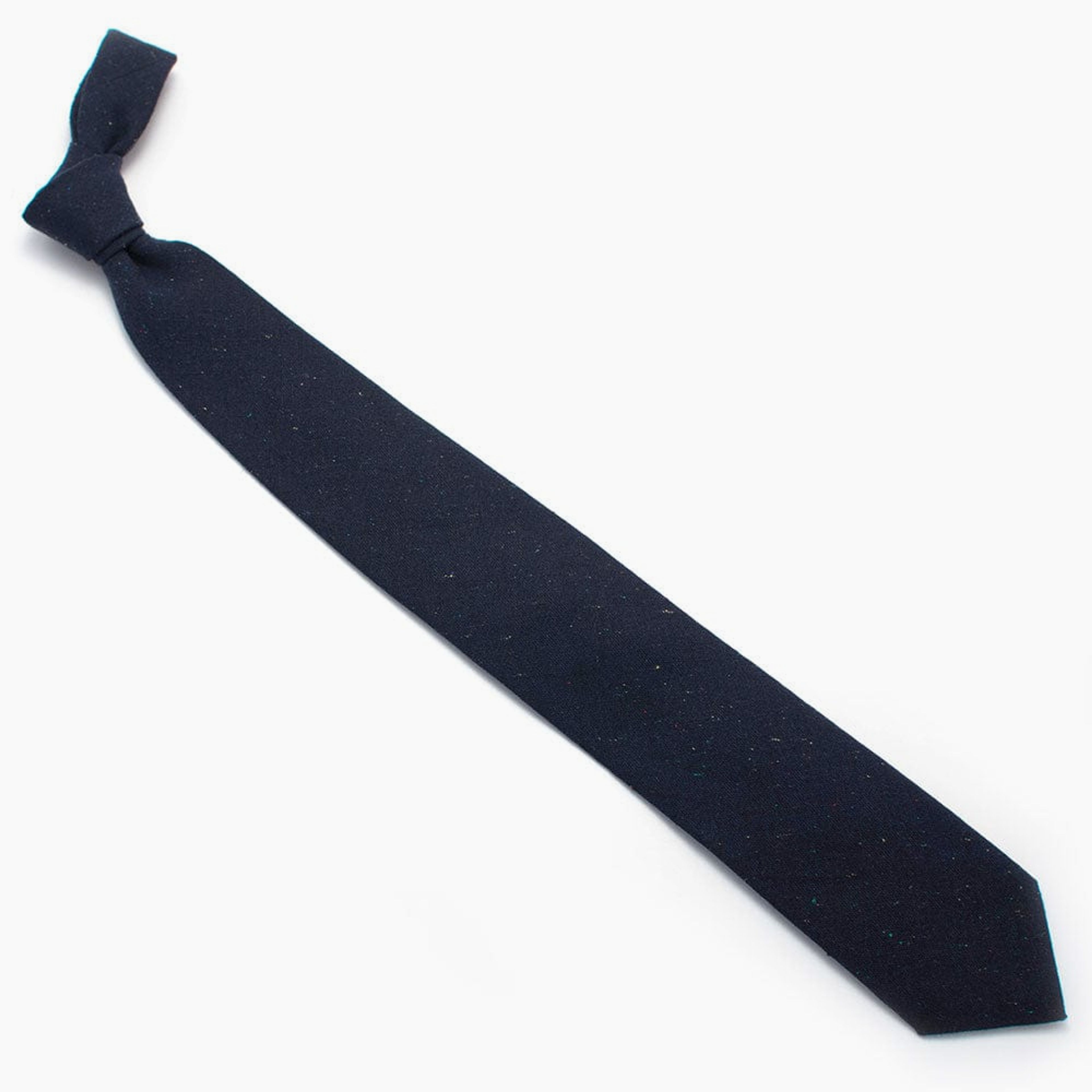 Navy Fleck Necktie