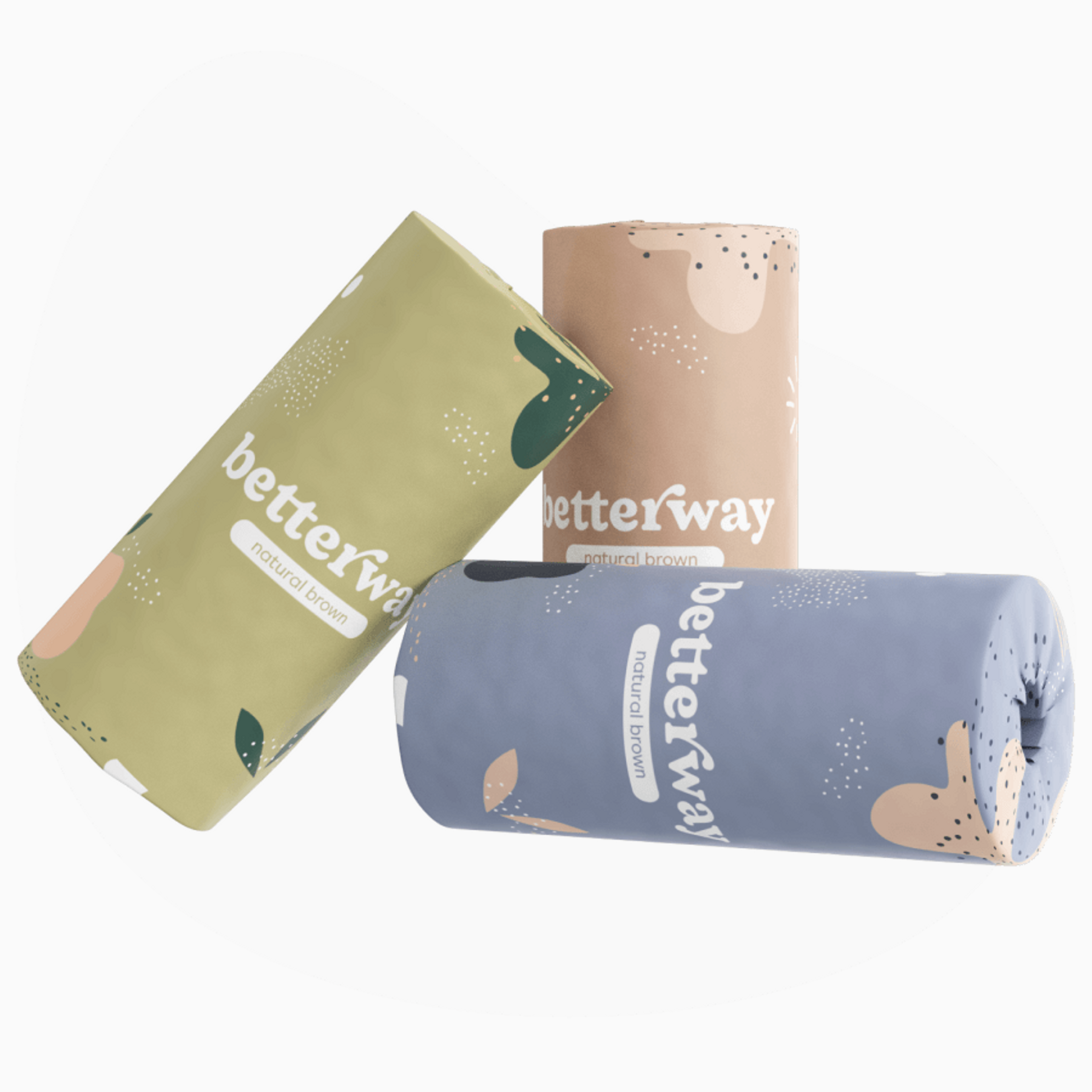 Natural Brown Paper Towels (8 rolls)