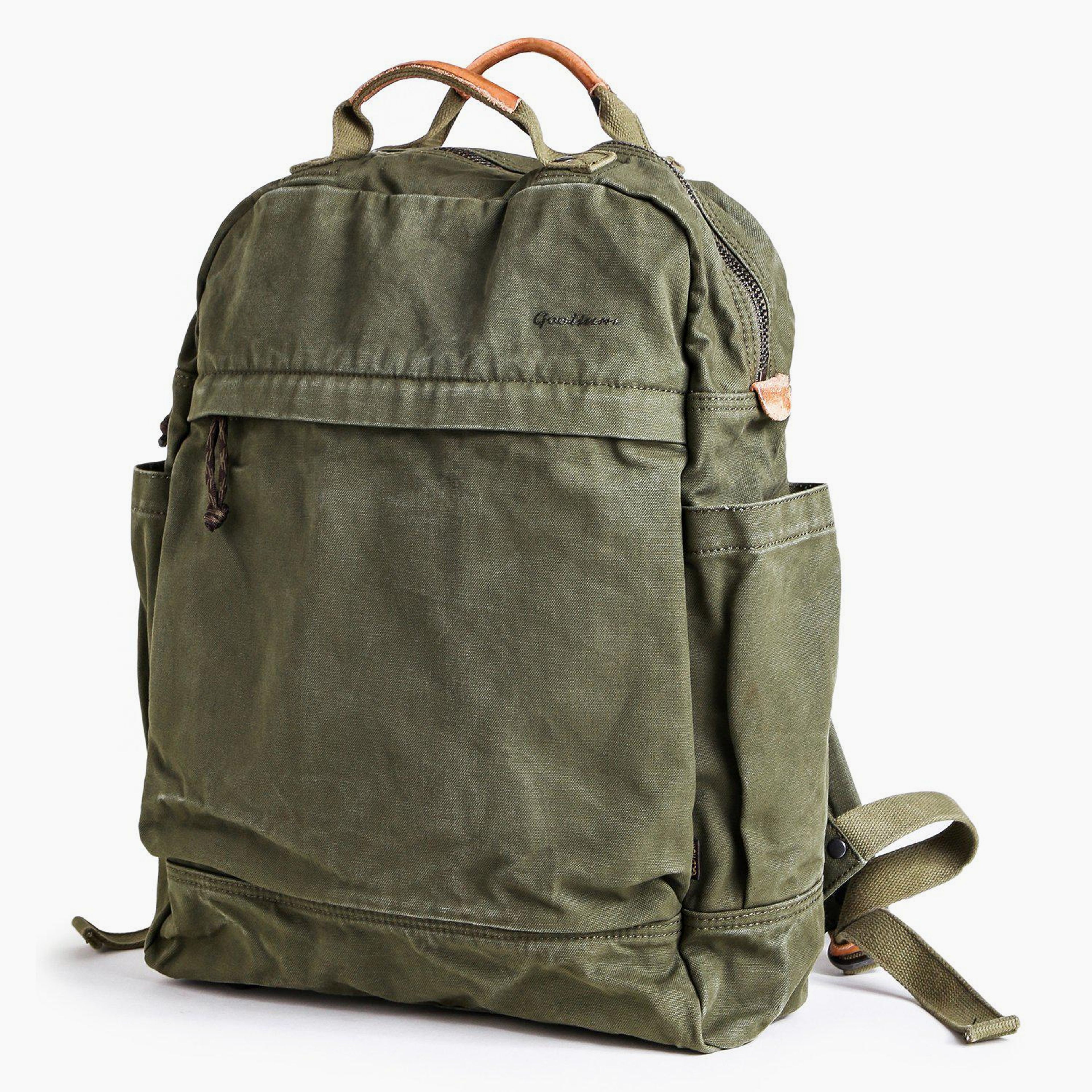 Canvas Zippered Backpack #G2001