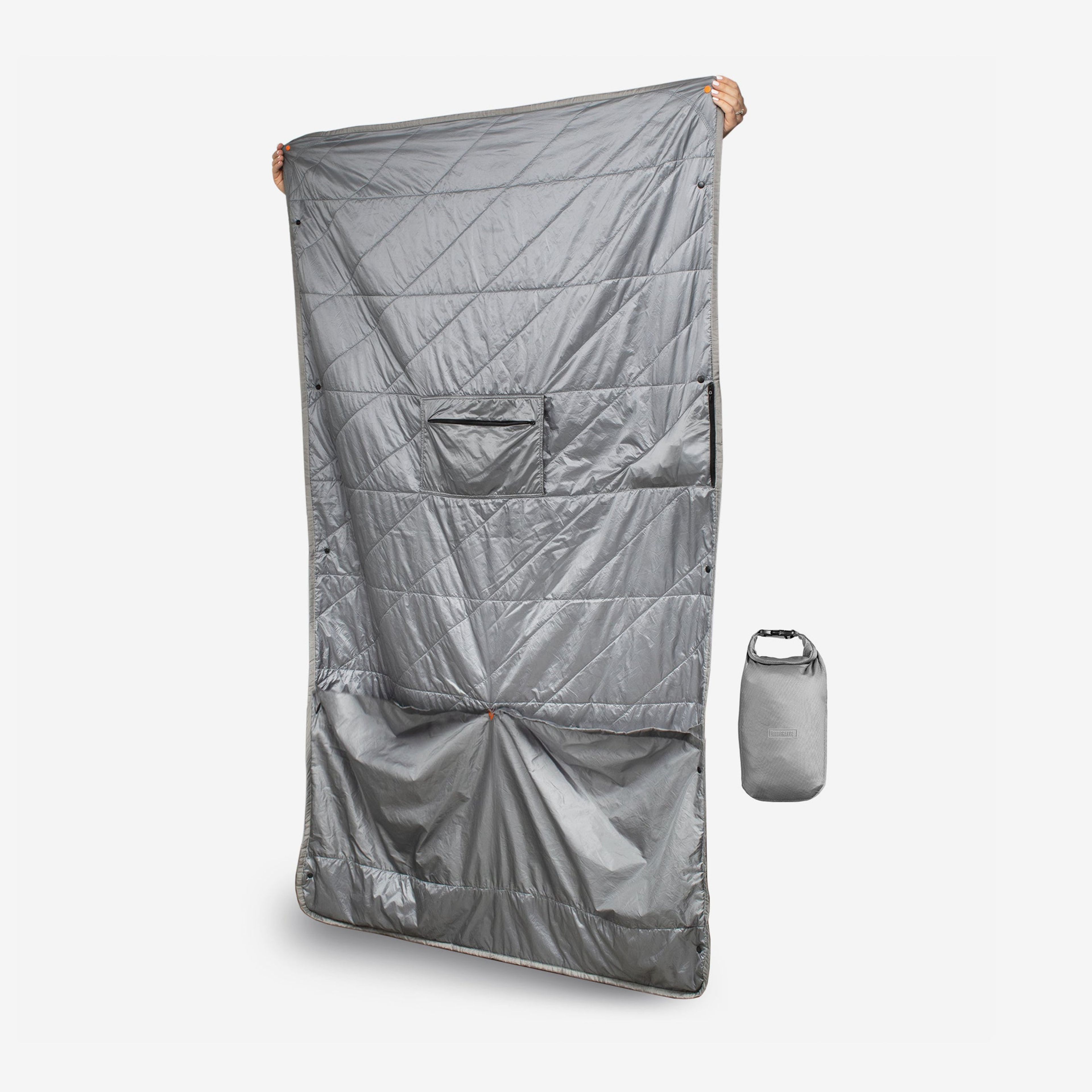Layover Travel Blanket - Insulated & Packable | Gray