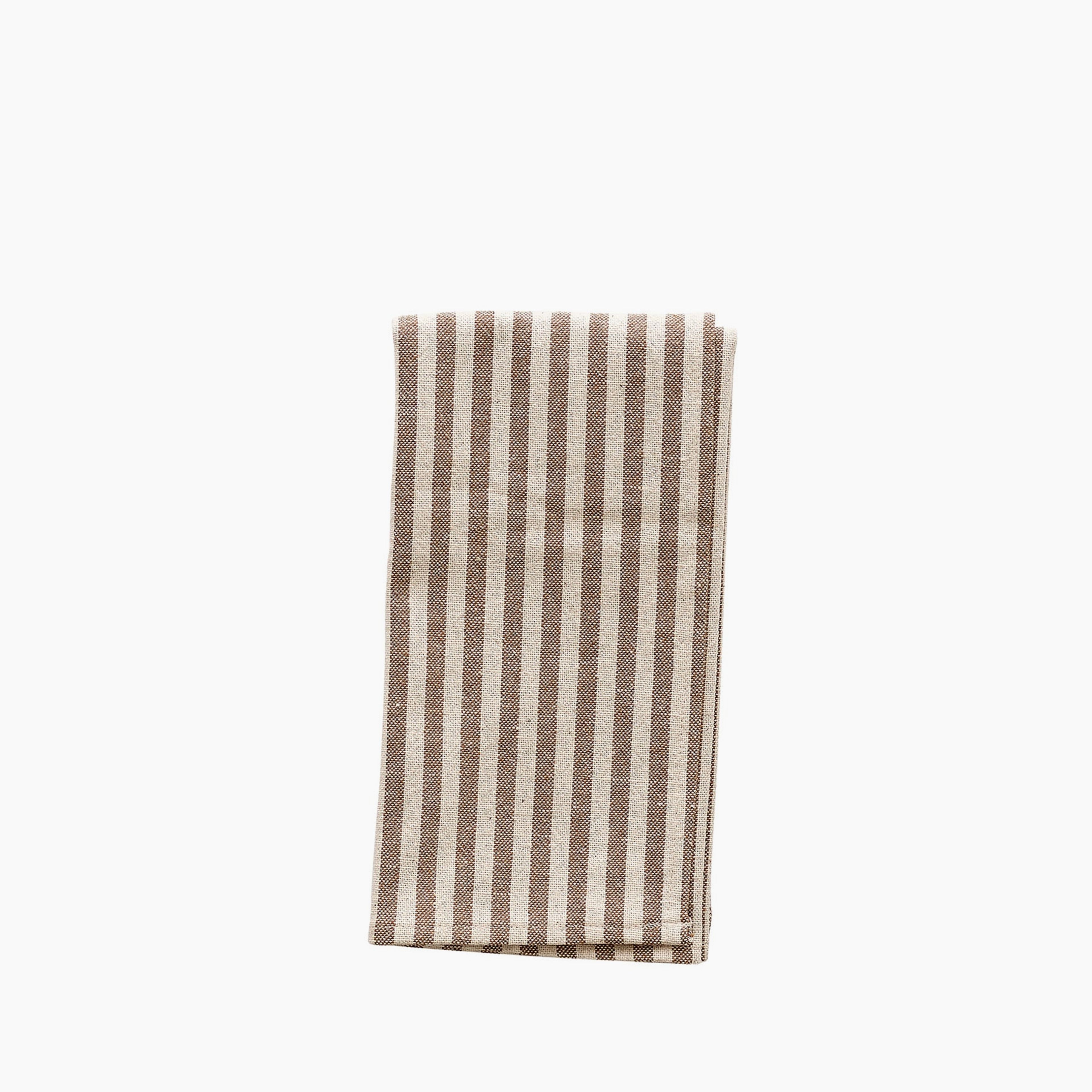 Organic Cotton Ticking Stripe Napkins (Set of 4)