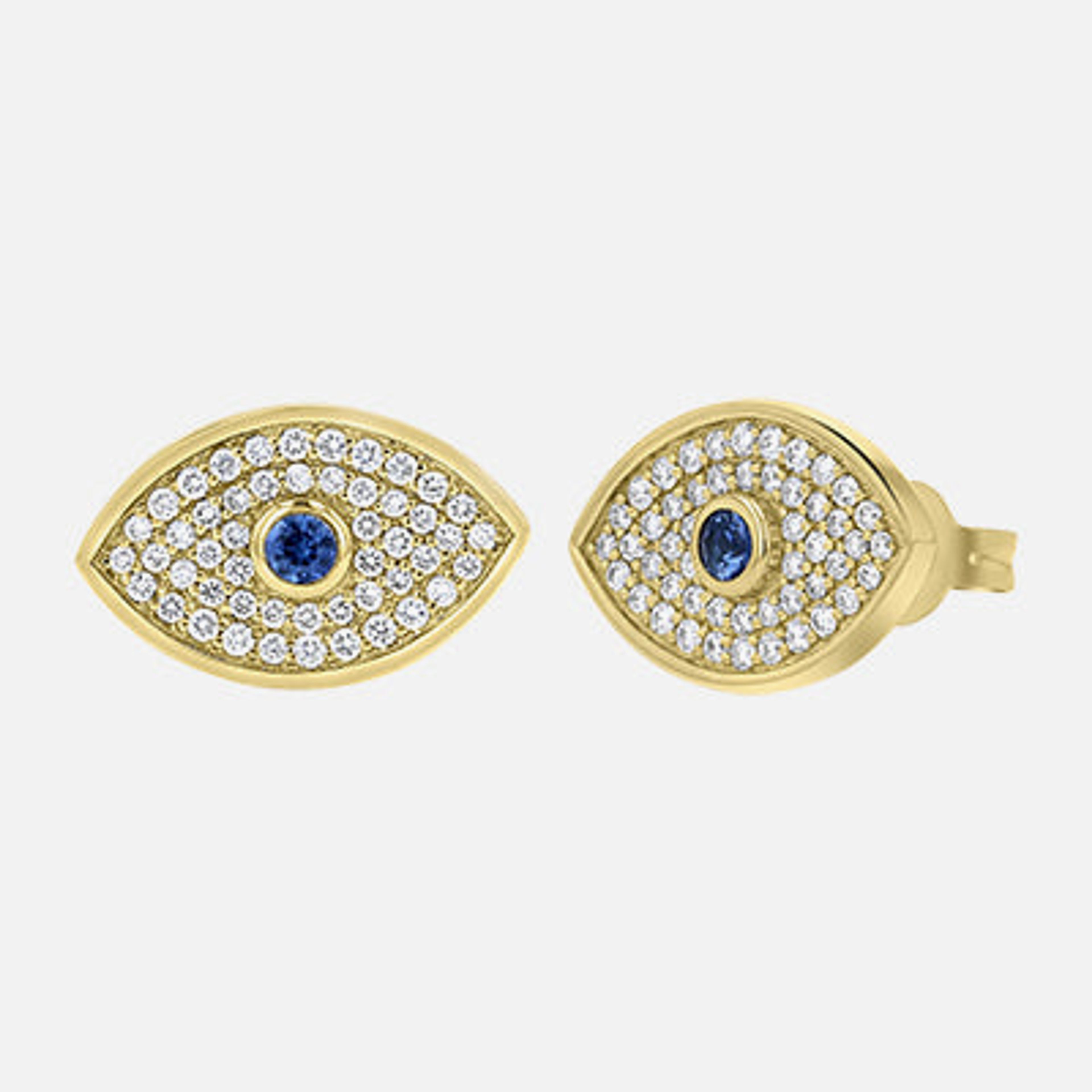 Evil Eye Diamond Earrings