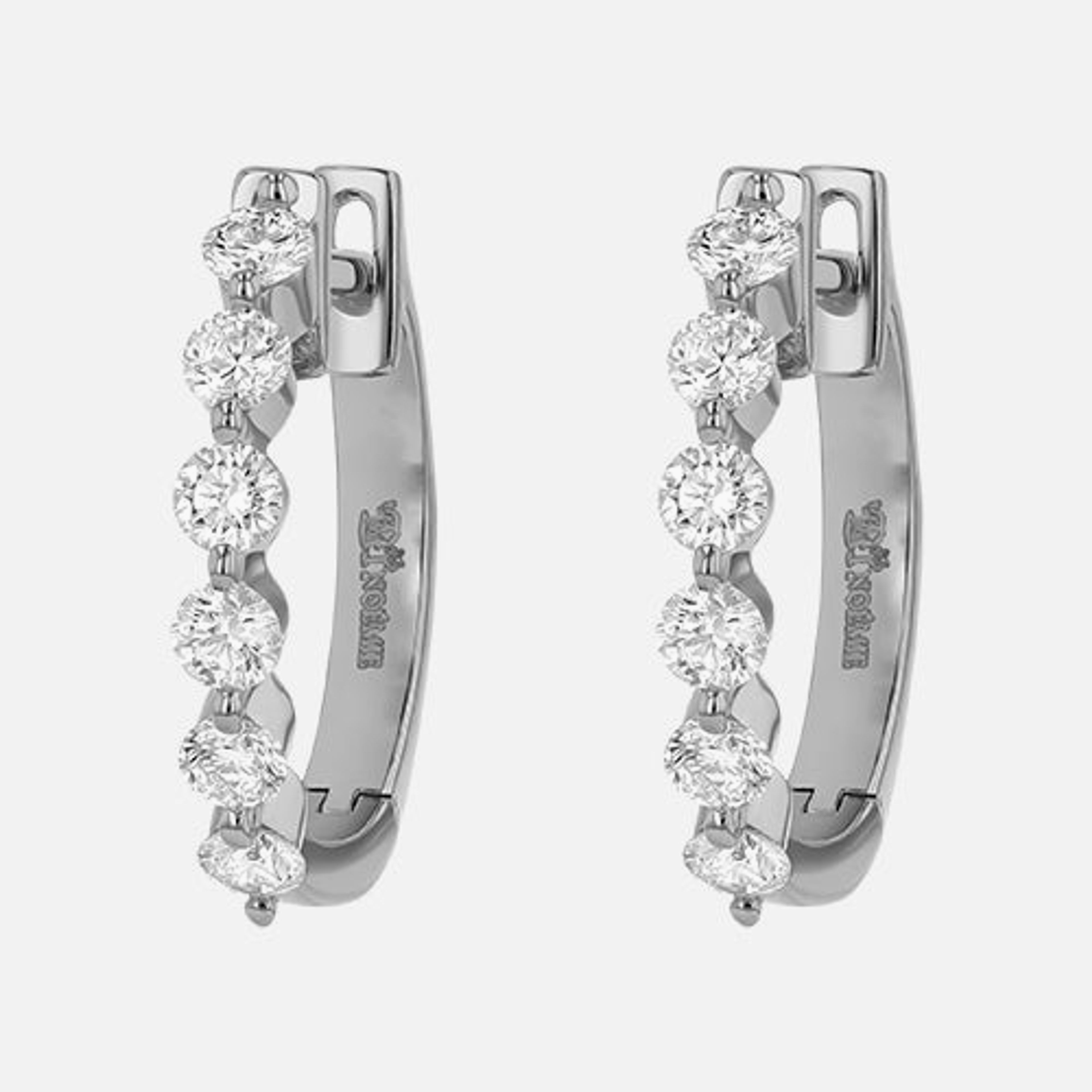 The Multiple Diamond Hoops with 0.5 Carats
