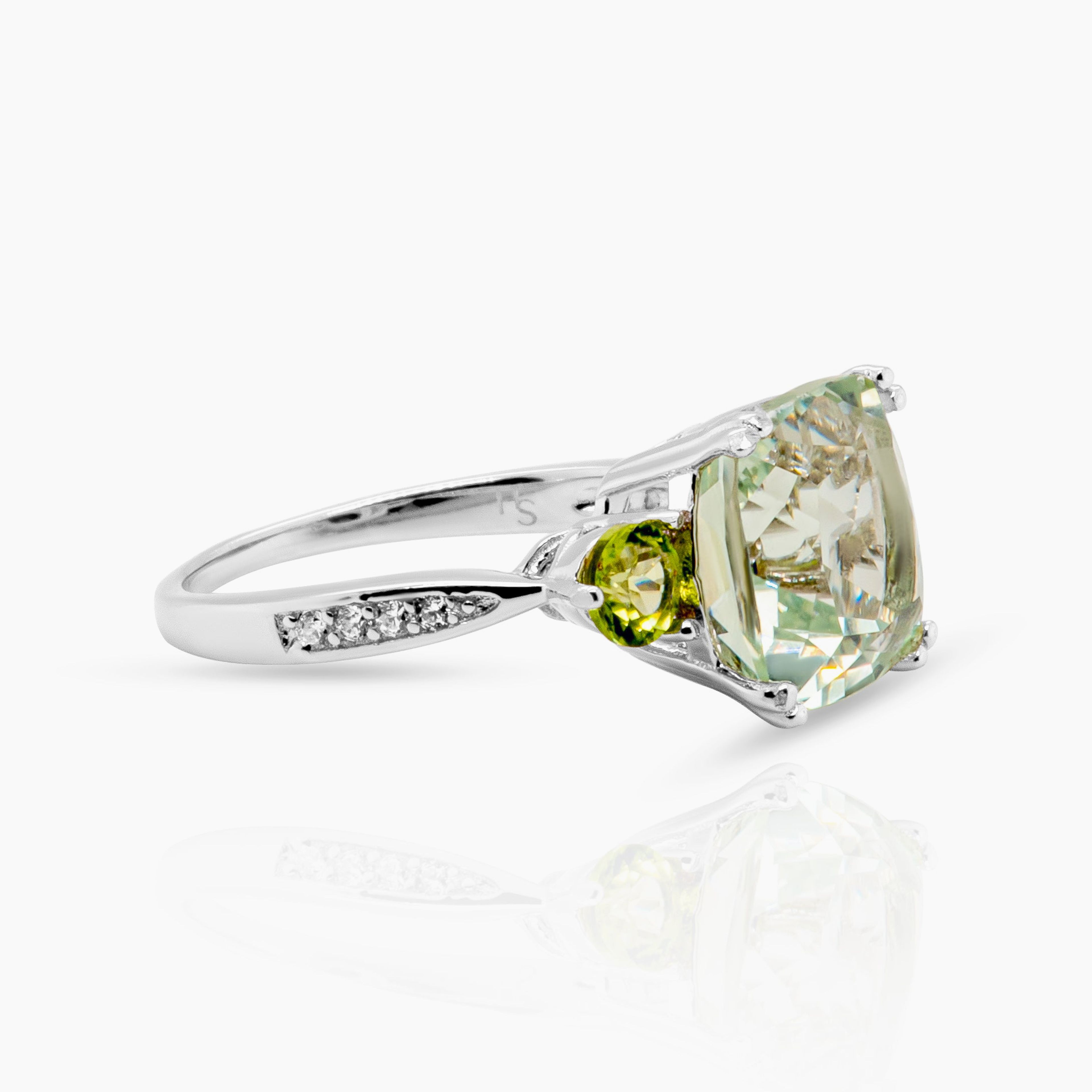 Melina Green Amethyst Ring