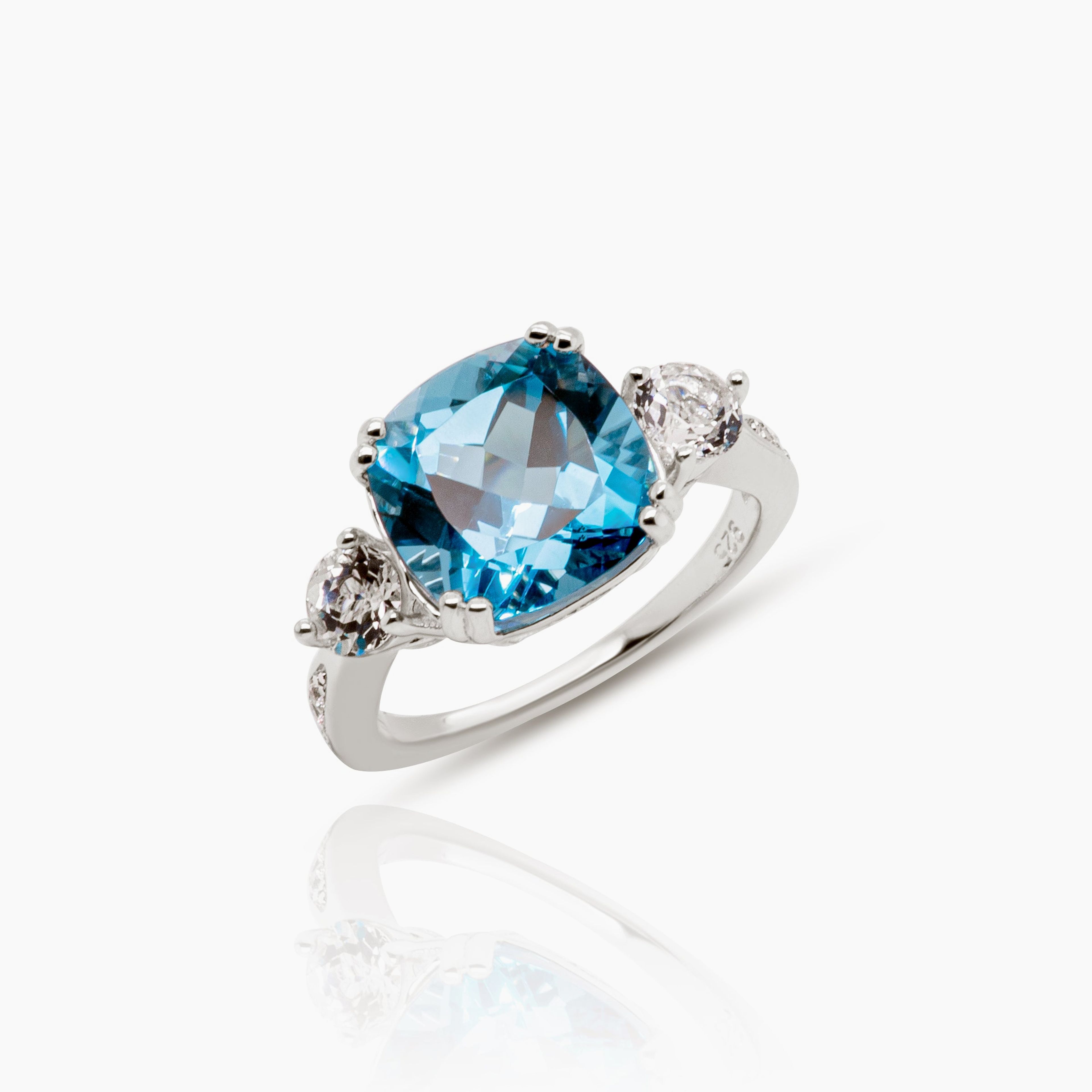 Melina London Blue Topaz Ring