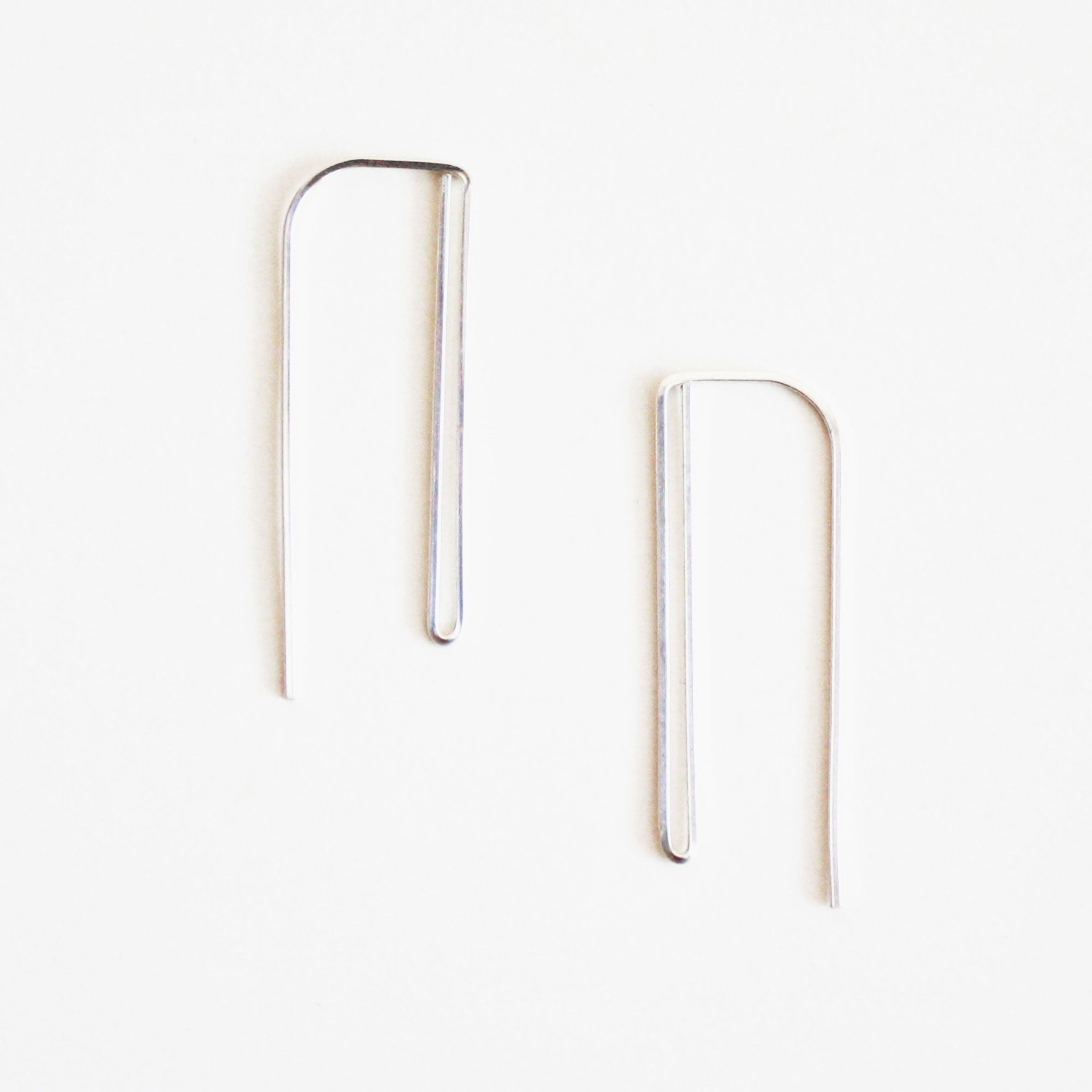 Double Bar Threader Earrings - Long