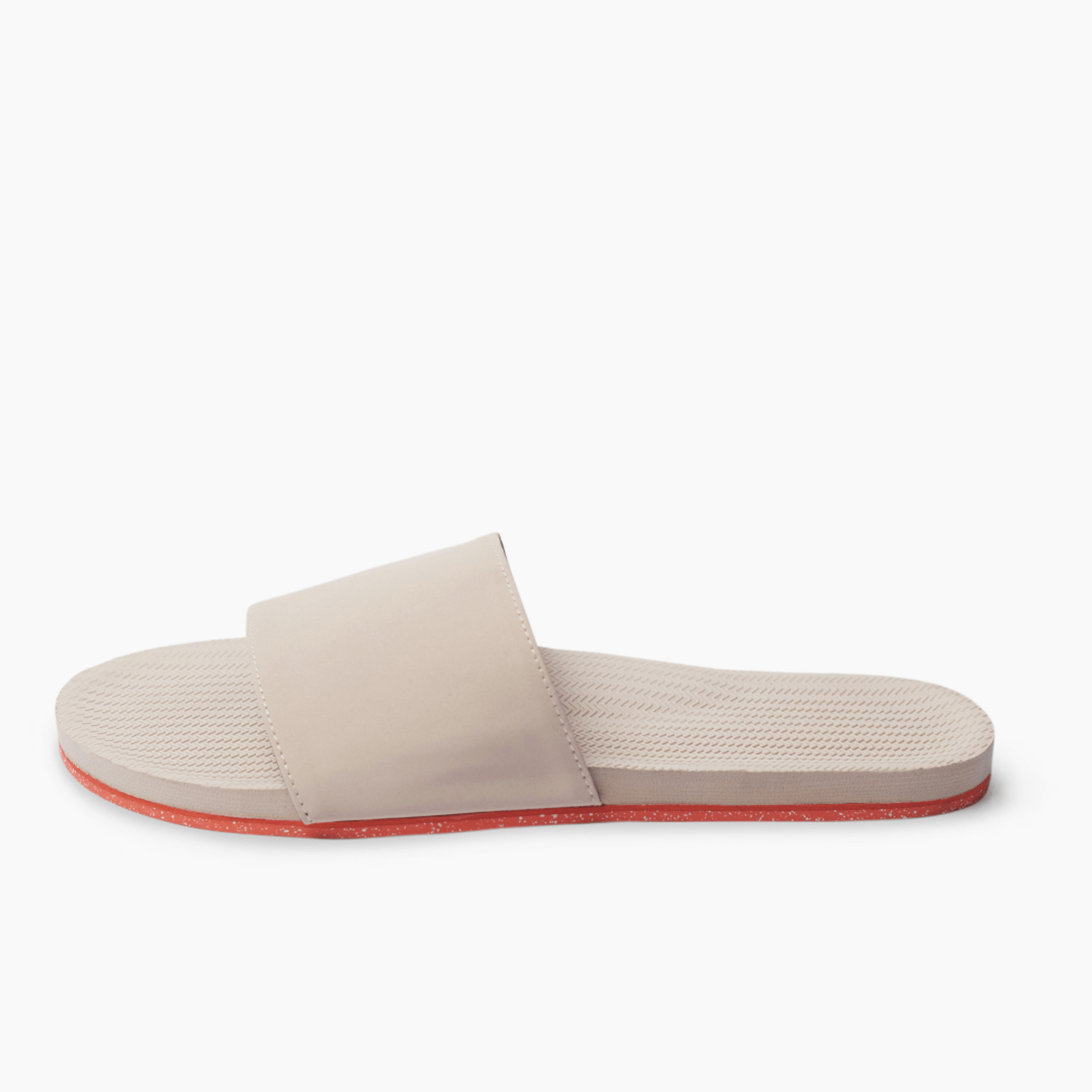 Women's Slide Sneaker Sole - Sea Salt/Orange Sole