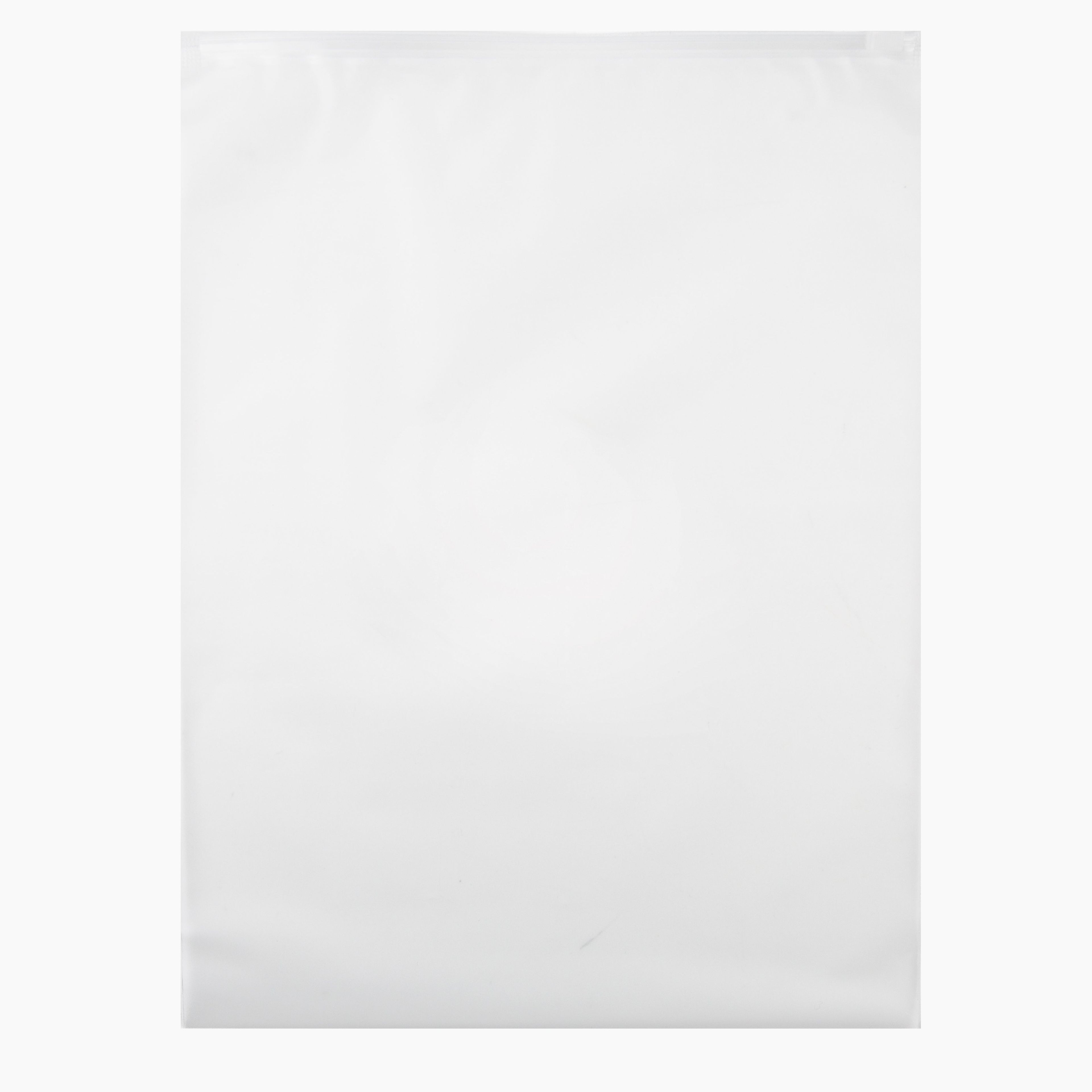 10x13 Frosted Slide Zipper Poly Bags Pack 100