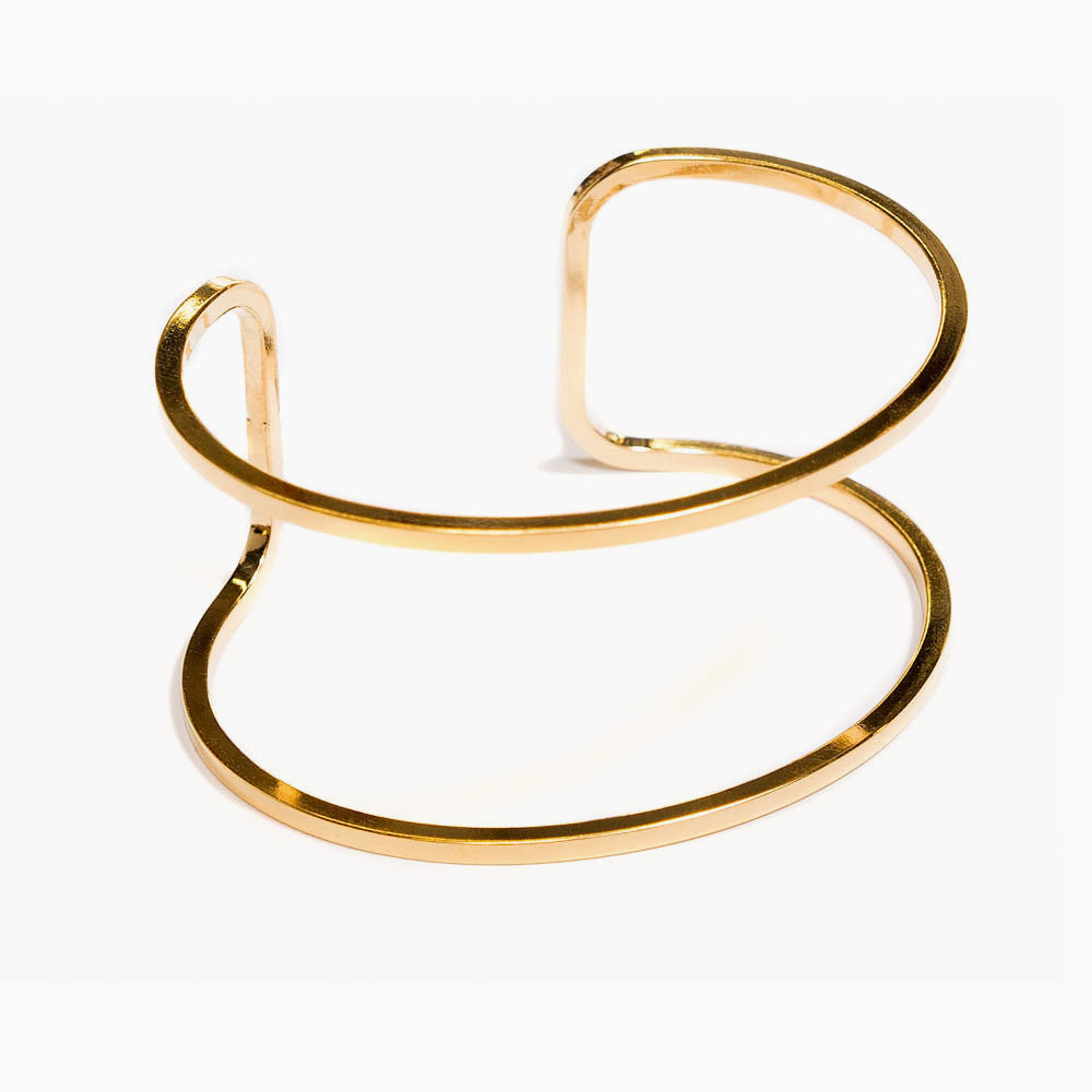 Carrie | Large Cut-Out Cuff | 18K Gold Plating