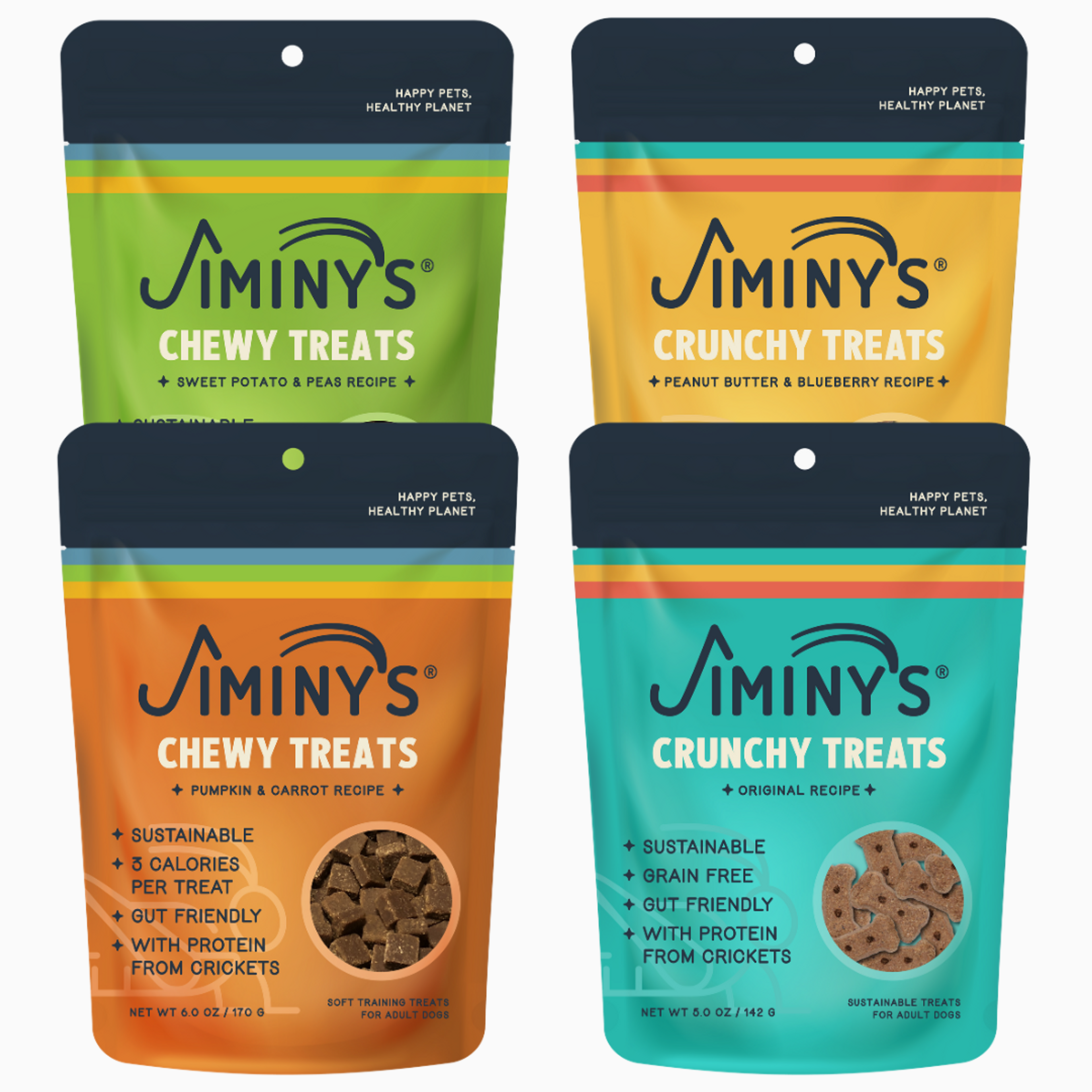 Jiminy's 4 Pack Crunchy and Chewy Bundle